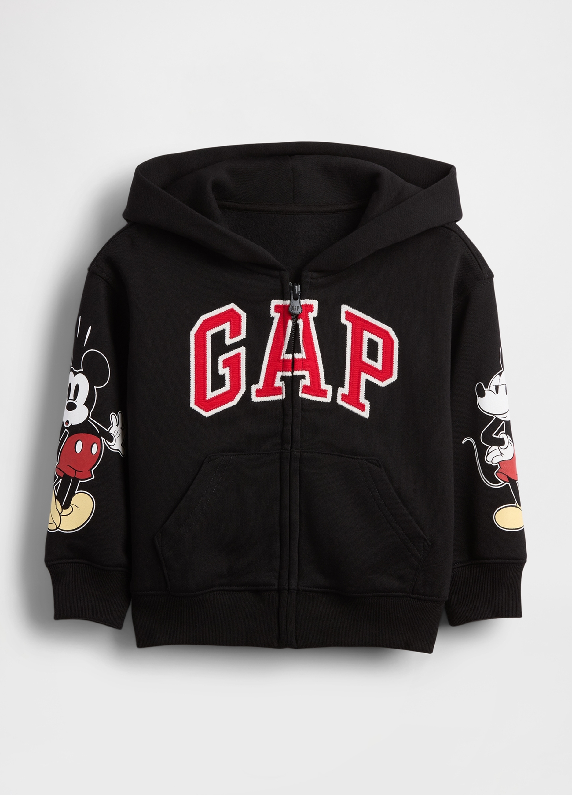 GAP KIDS, Felpa Disney Mickey Mouse Con Cappuccio E Logo Gap, Unisex, Nero, Taglia: 18-24M/79-84