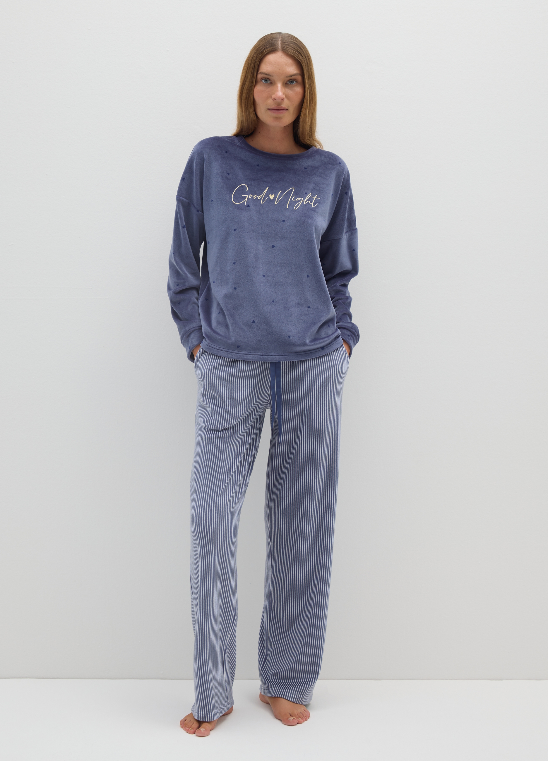 OVS, Pantaloni Pigiama A Righe Multicolor Con Coulisse Regolabile, Donna, Multicolor, Taglia: S