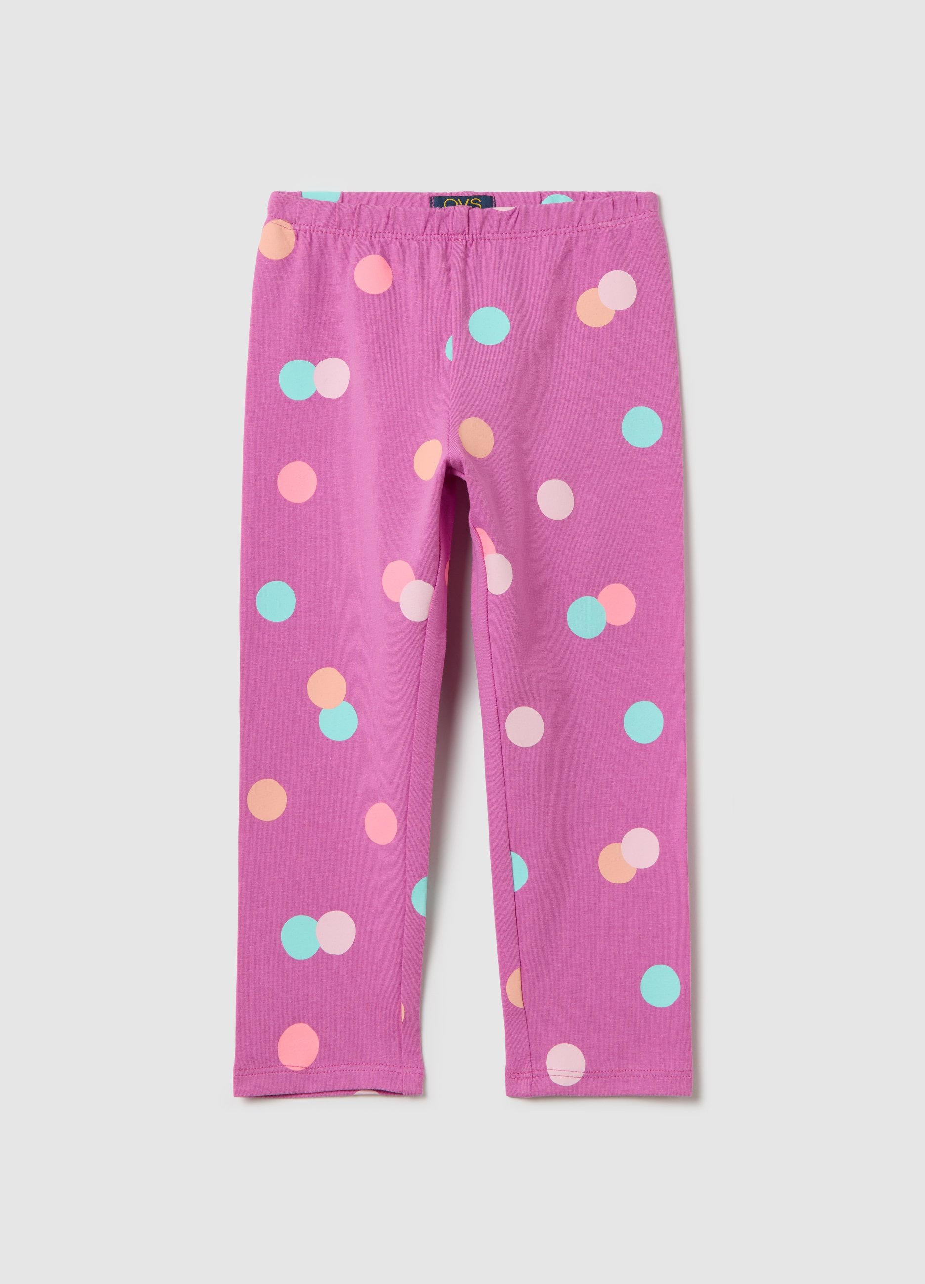 OVS, Leggings Rosa A Tre Quarti In Cotone Stretch, Bambina, Rosa, Taglia: 8-9