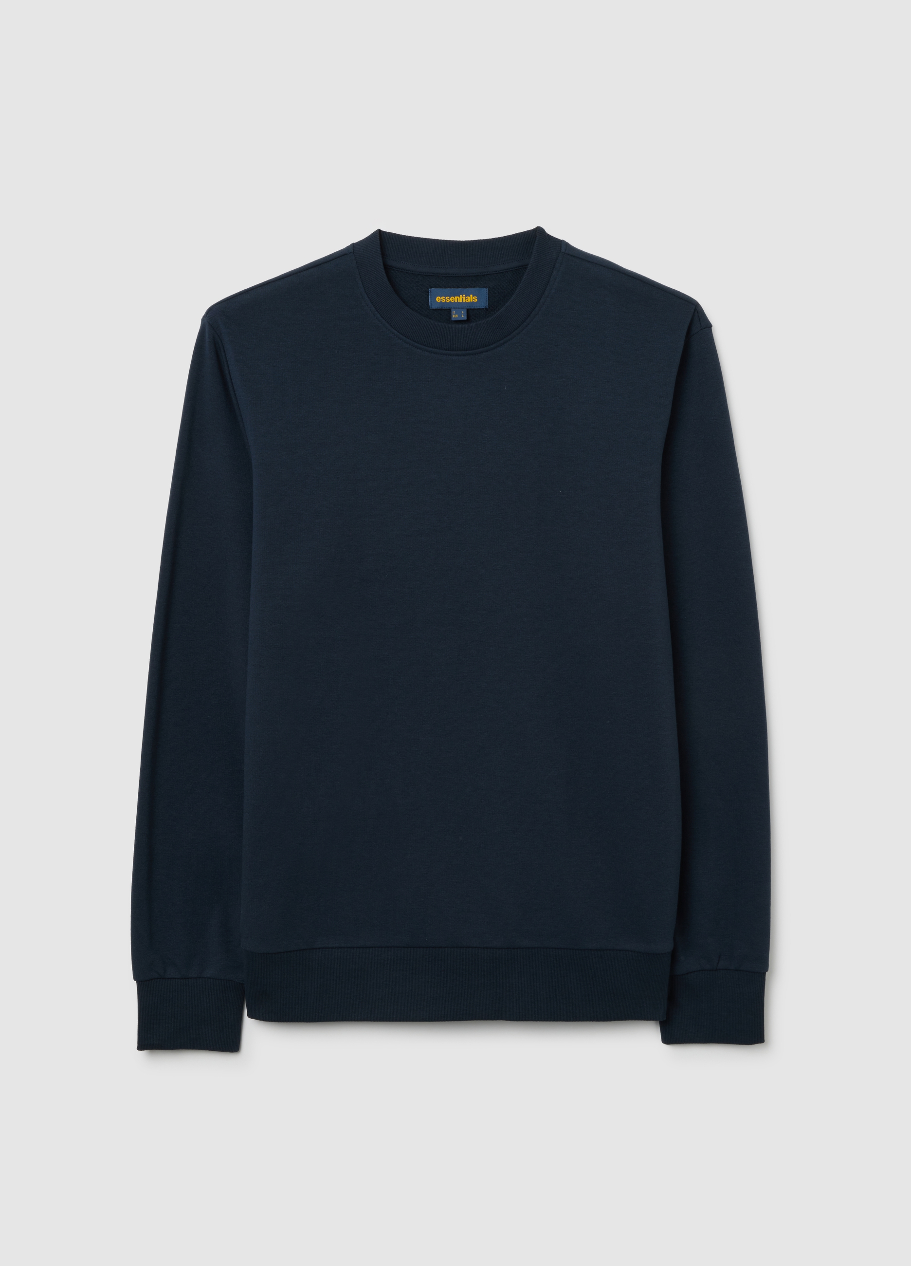 Sudadera Azul De Mezcla De Algodón, Ajuste Regular, Hombre, Blu Bluette, Talla: L