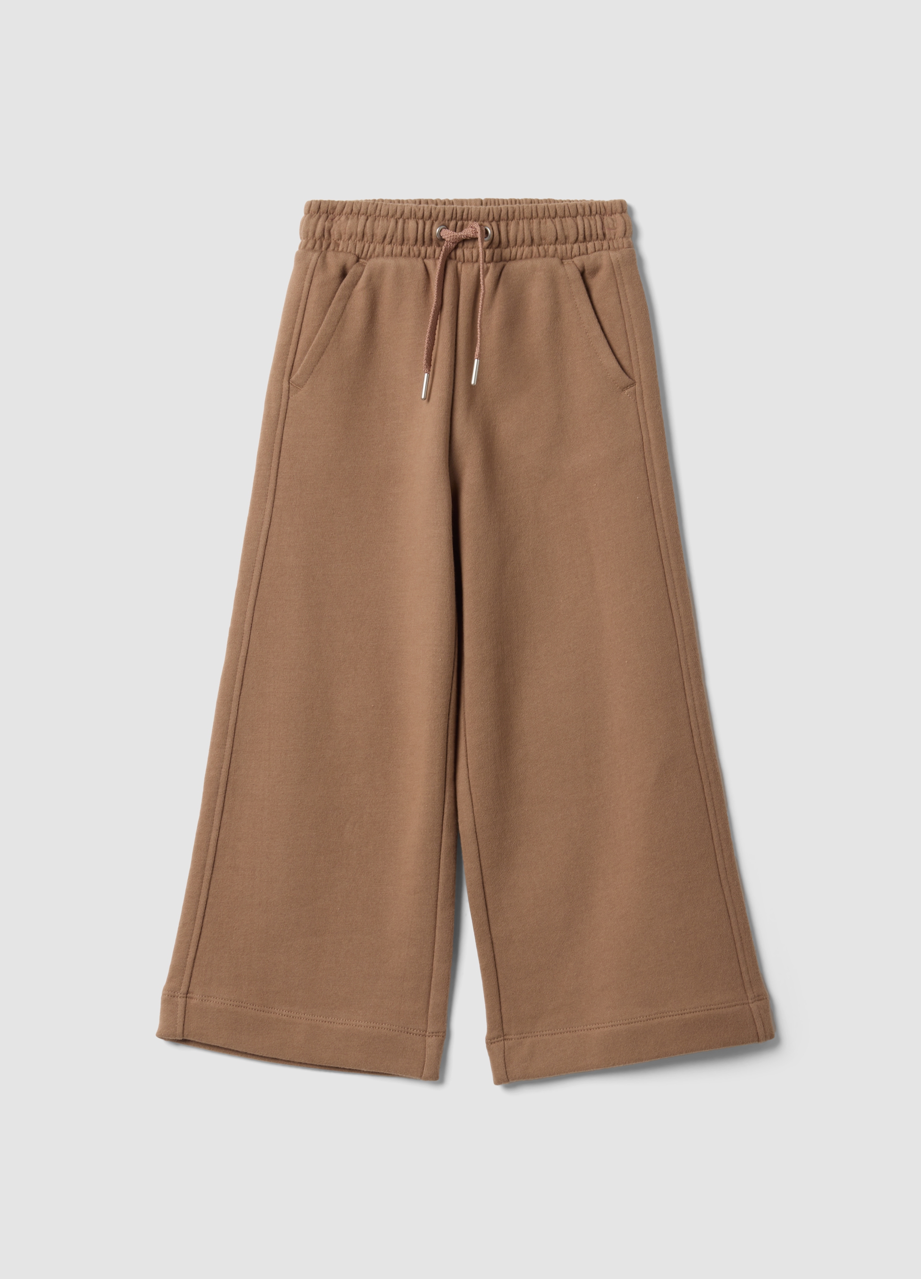 OVS KIDS, Pantaloni Culotte Marroni In Puro Cotone Organico Per Bambina, Marrone, Taglia: 9-10