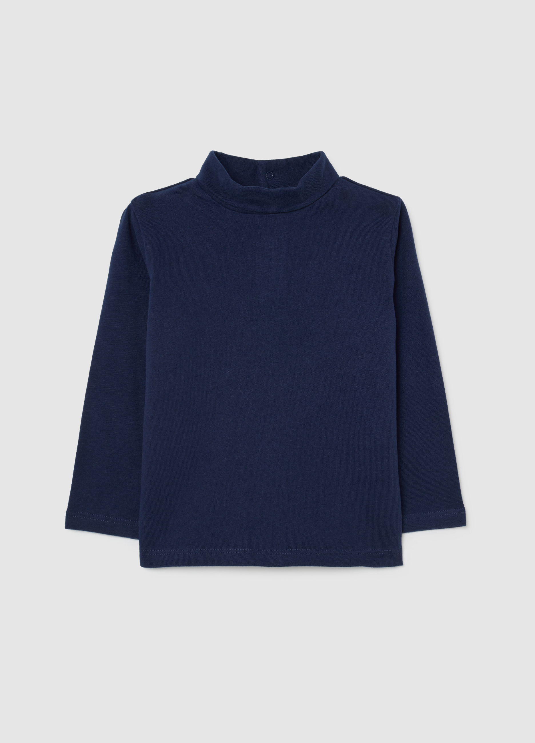 FAGOTTINO, Jersey Azul De Cuello Alto En Algodón Para Niños Con Ajuste Regular, Niño, Azul oscuro, Talla: 18-24