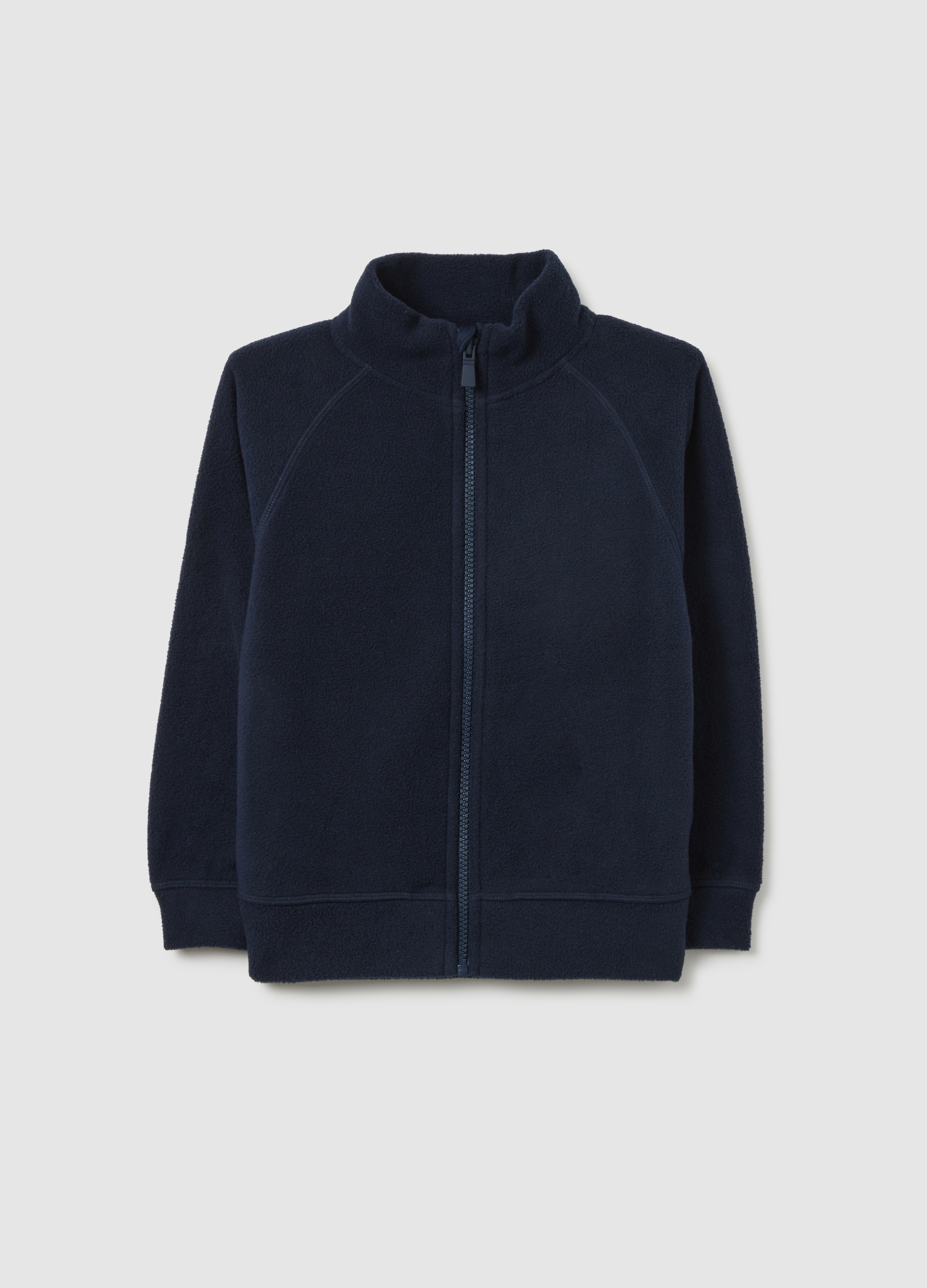 OVS KIDS, Felpa Blu Con Collo Alto E Full Zip Da Bambino Over Fit, Niño, Azul oscuro, Talla: 6-7