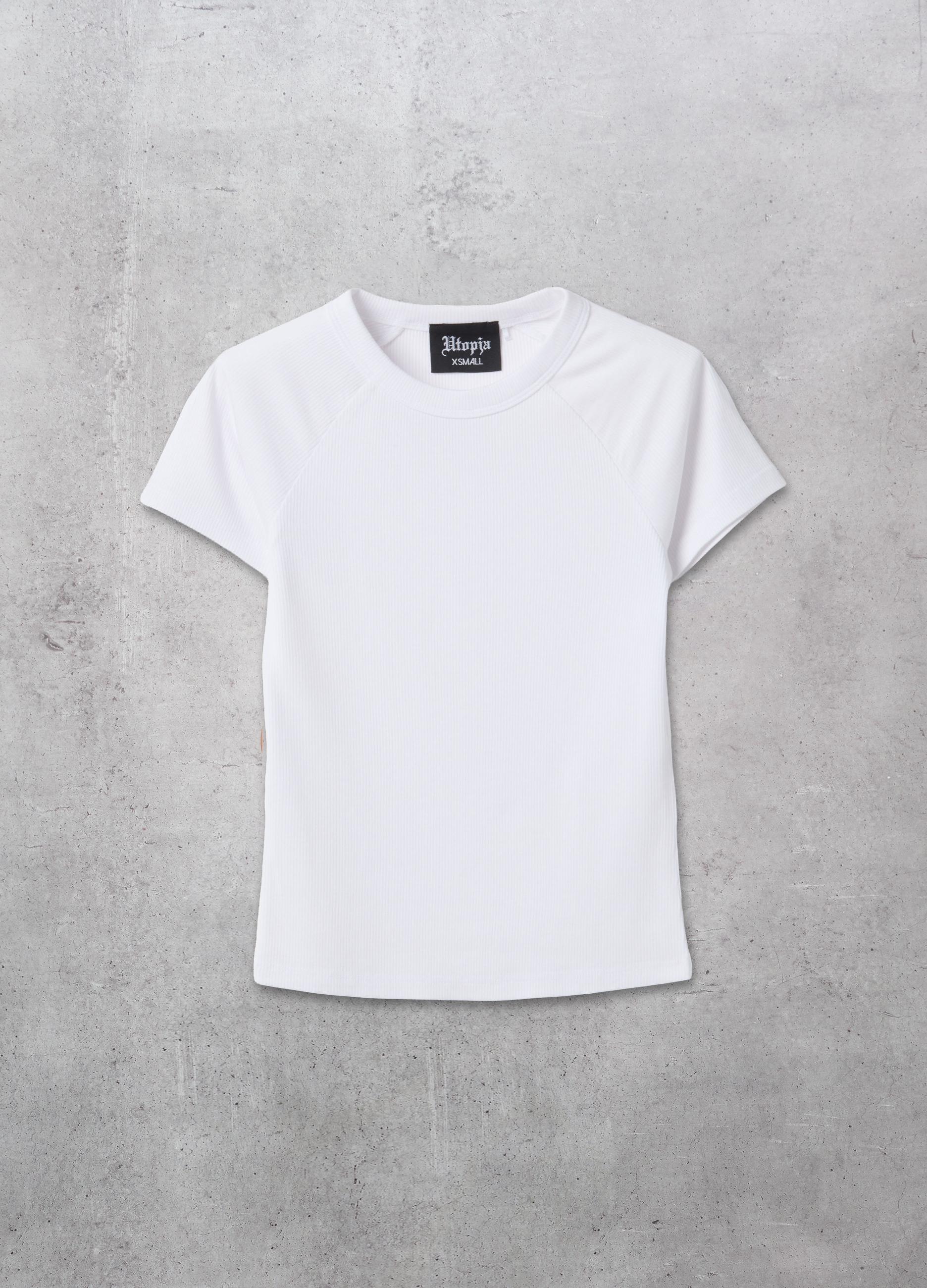 UTOPJA, Camiseta Blanca Perfecta De Canalé, Mujer, Blanco óptico, Talla: 38
