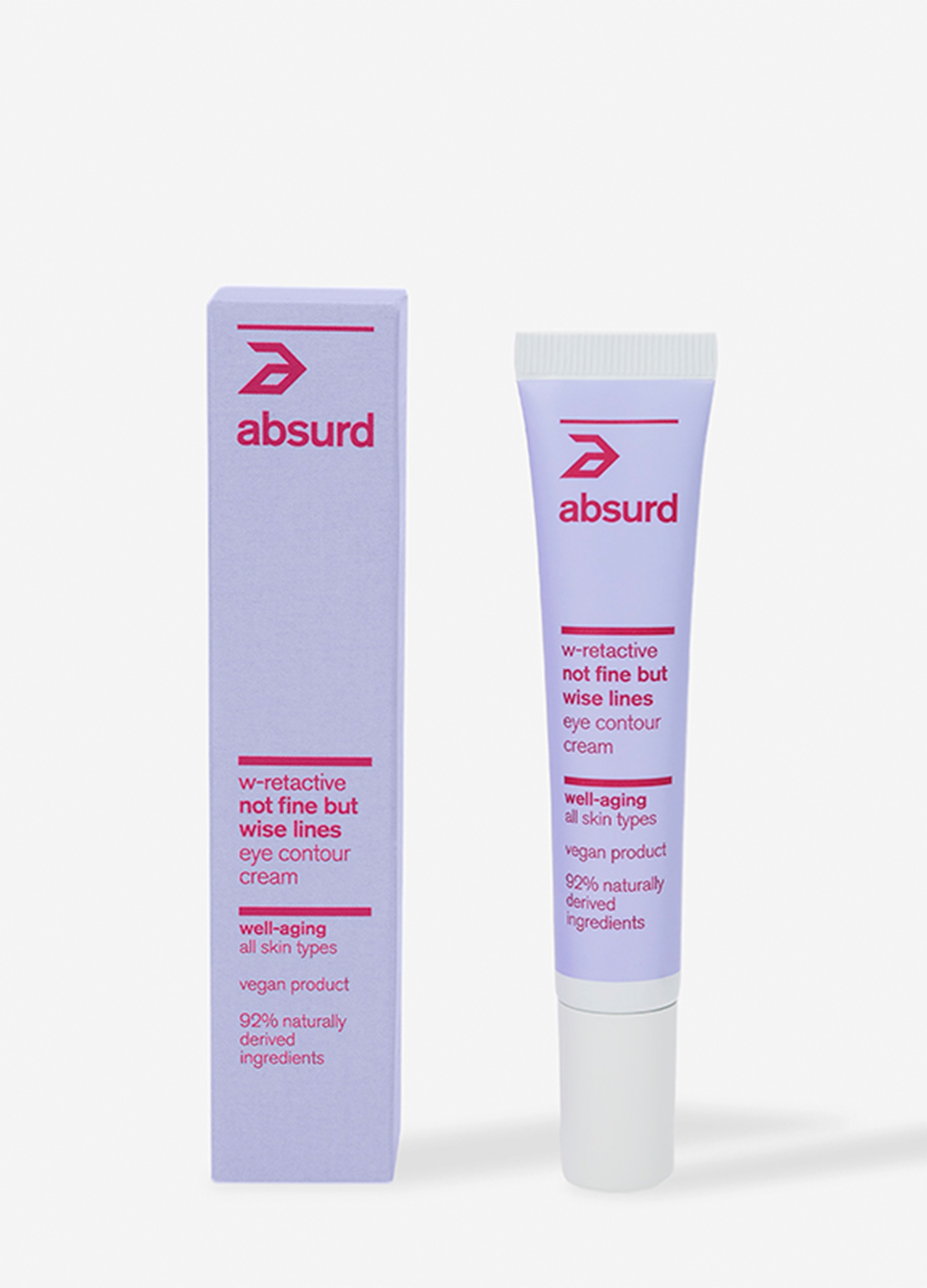 ABSURD, Crema Contorno Occhi Anti Age Not Fine But Wise Lines, Donna, Viola, Taglia: FASUL