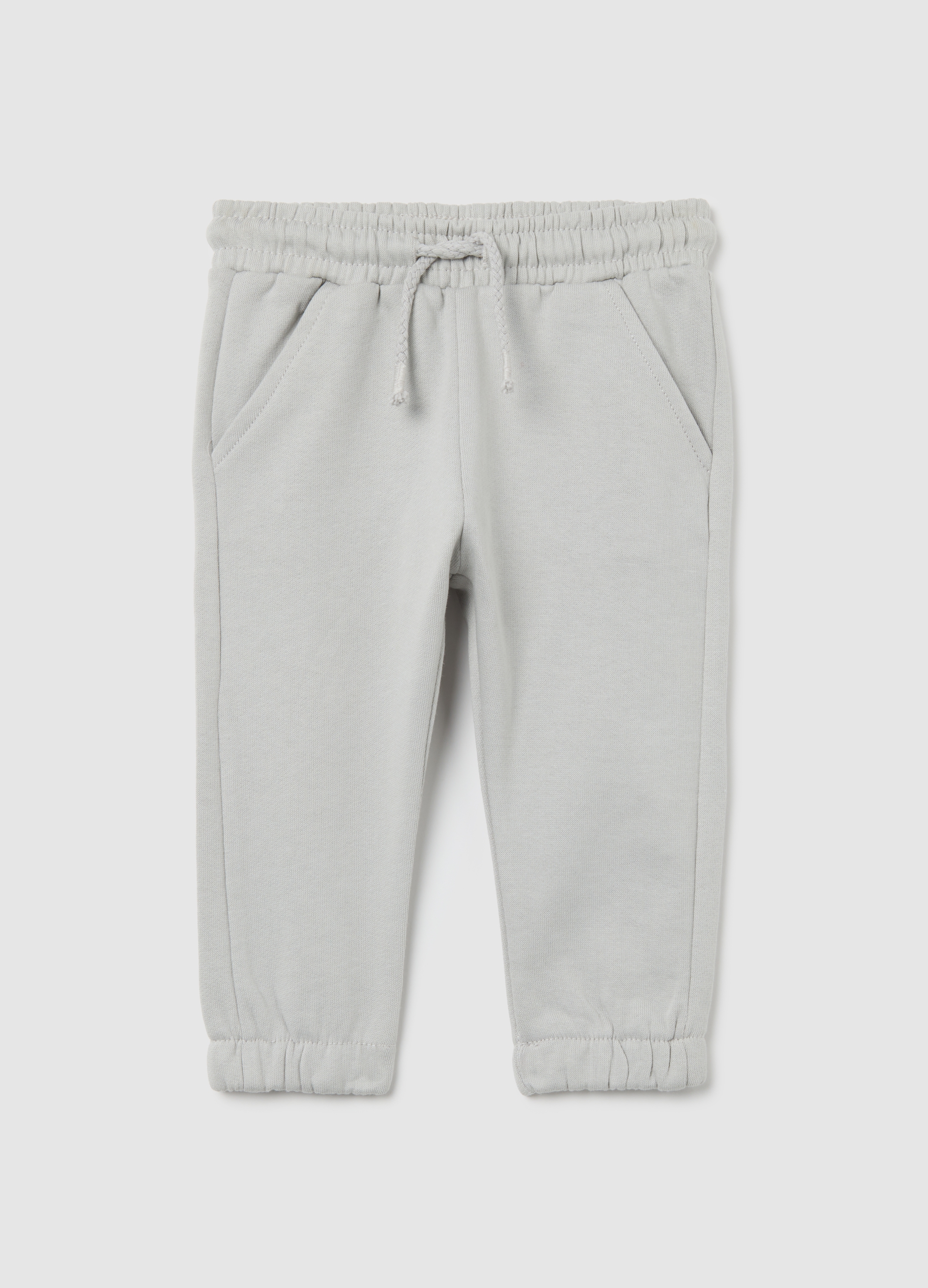 FAGOTTINO, Pantaloni Jogger Corti Da Bimbo In Puro Cotone Grigio Regular Fit, Niño, Gris claro, Talla: 18-24
