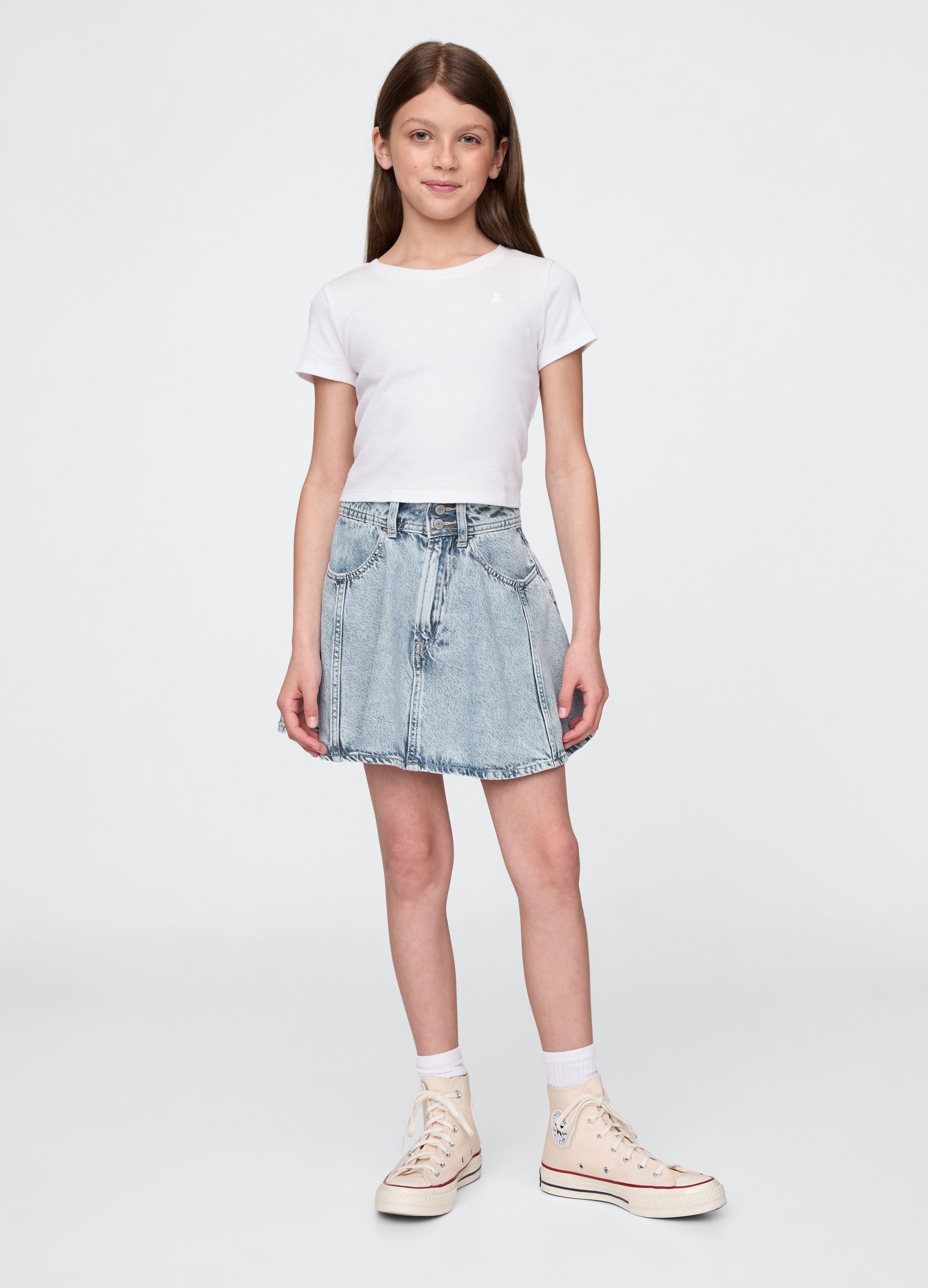 OVS, Gonna Denim Svasata Con Tasche, Bambina, Denim, Taglia: 6Y/114-124