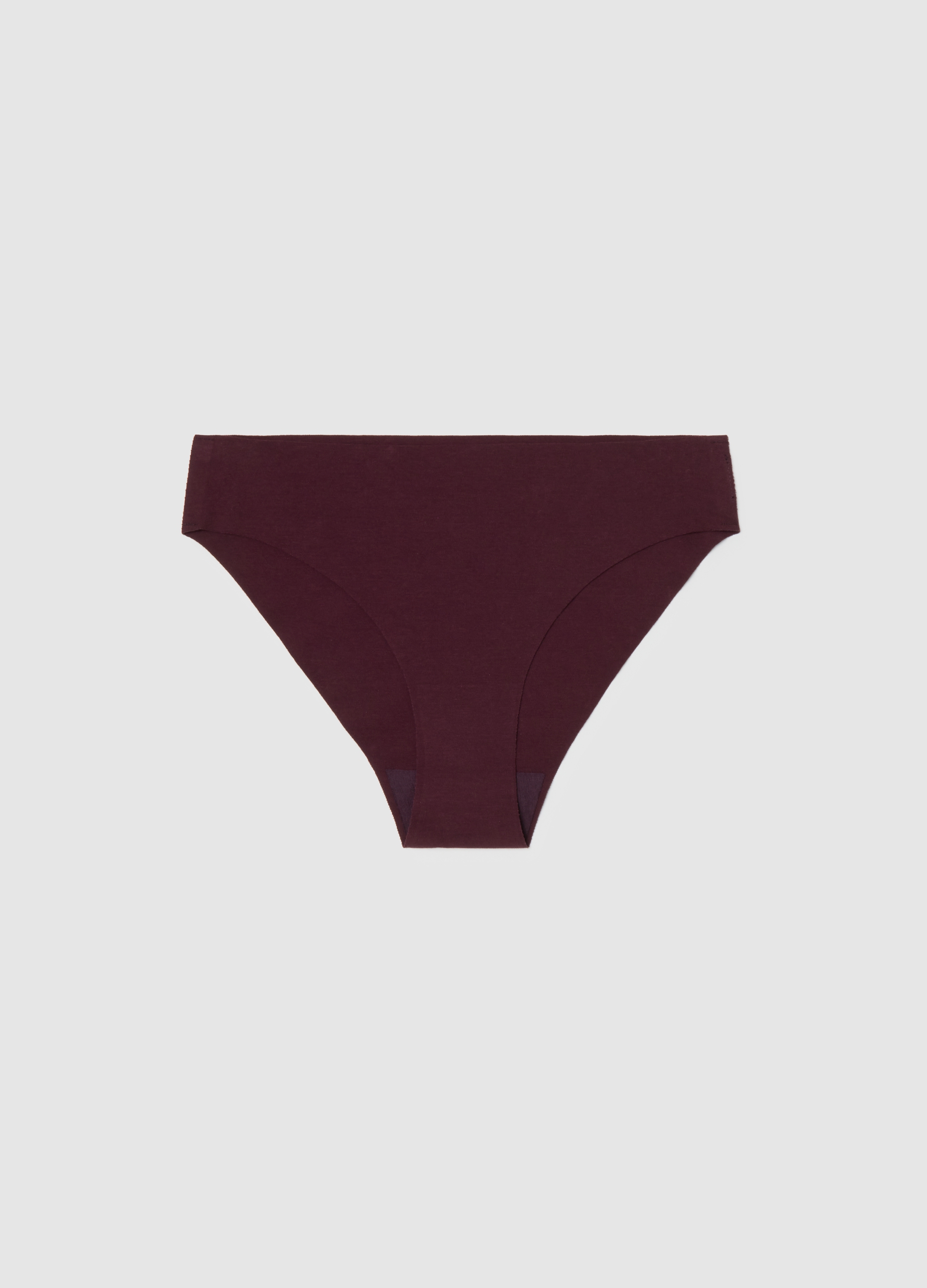 Slip In Cotone Elasticizzato Viola Regular Fit, Mujer, Morado oscuro, Talla: 2