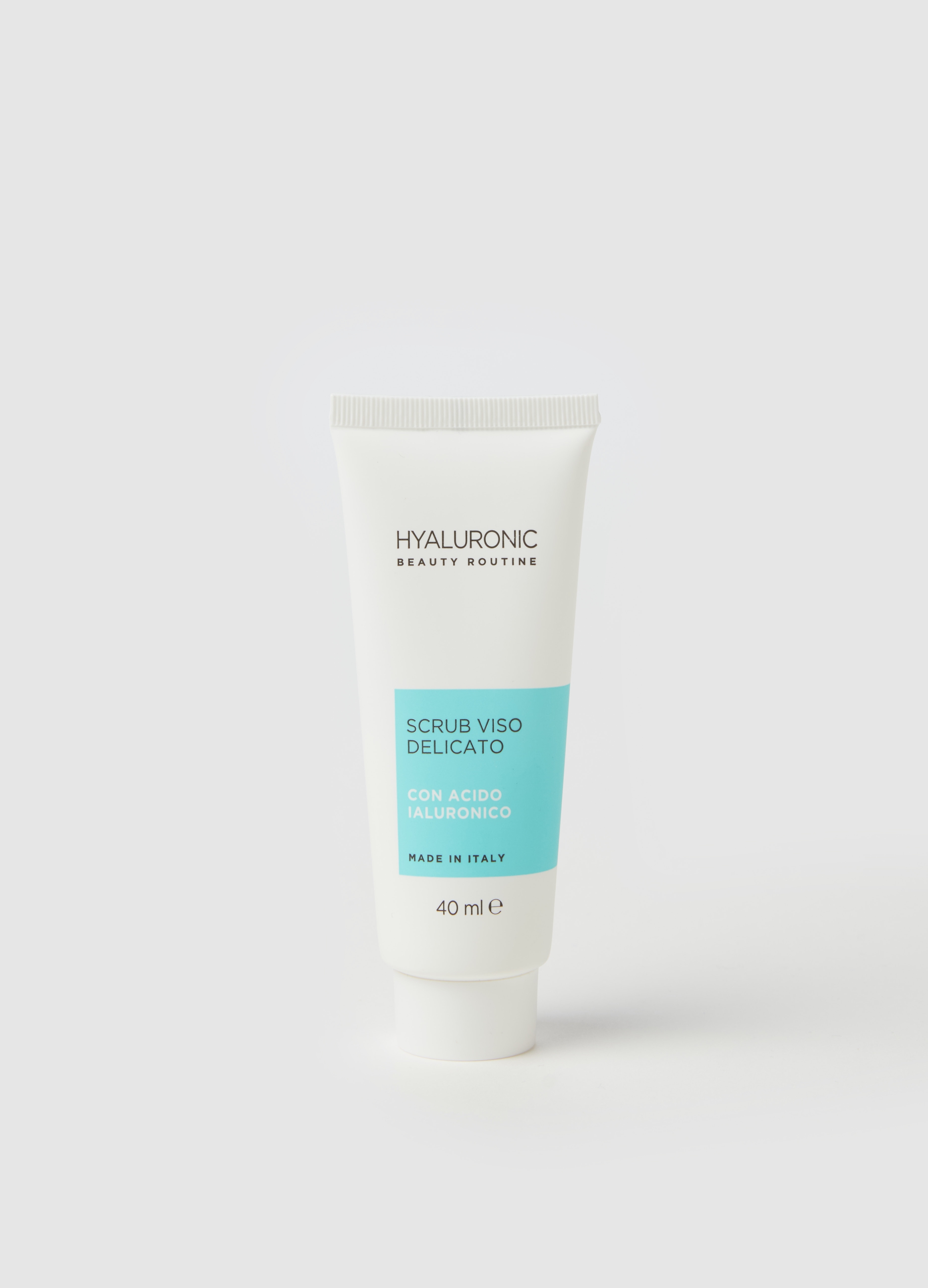 BEAUTY ROUTINE, Scrub Viso All'acido Ialuronico 40ml, Donna, Azzurro, Taglia: FASUL