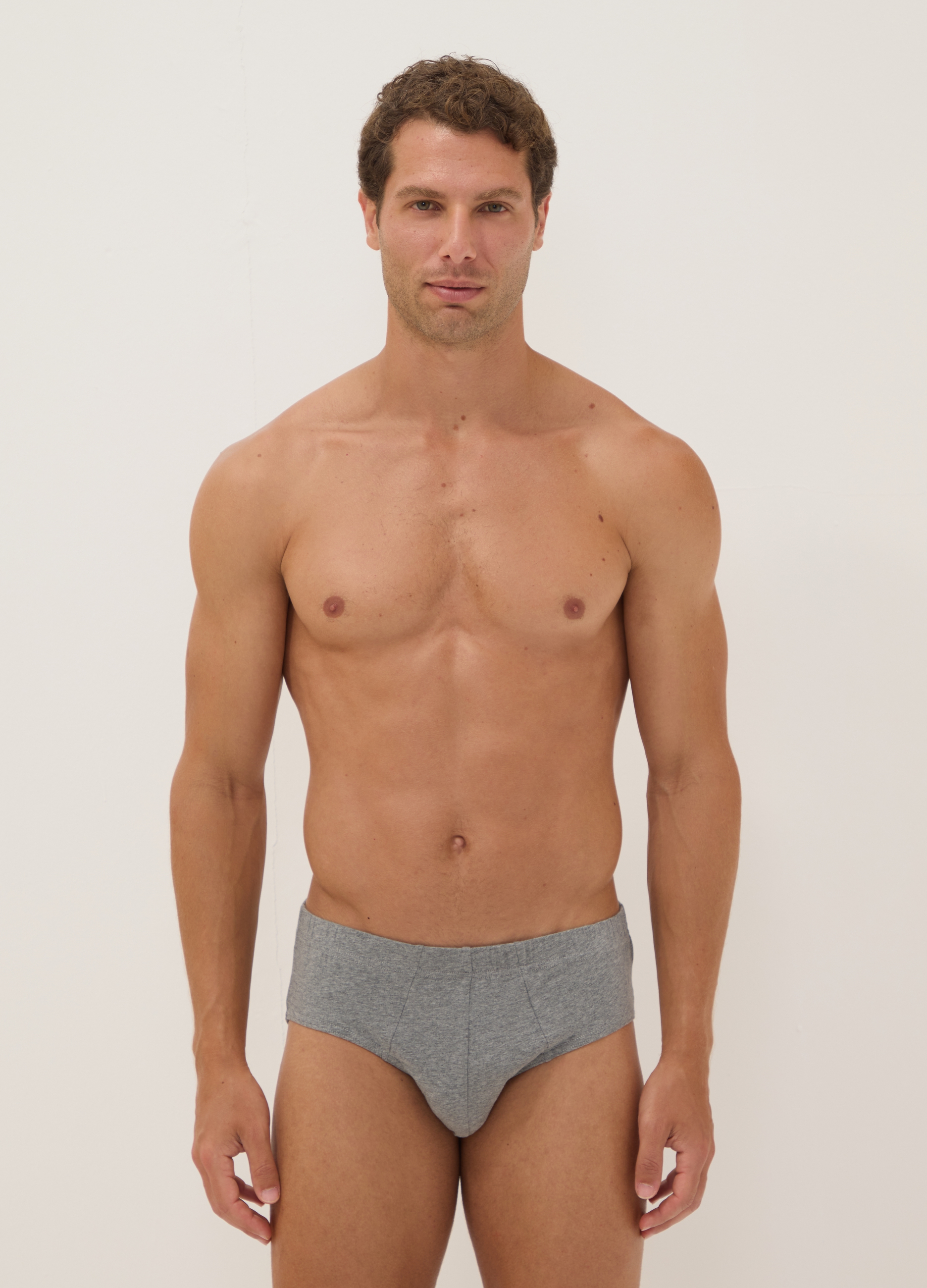 OVS, Slip Grigio In Cotone Organico, Uomo, Grigio, Taglia: XXL