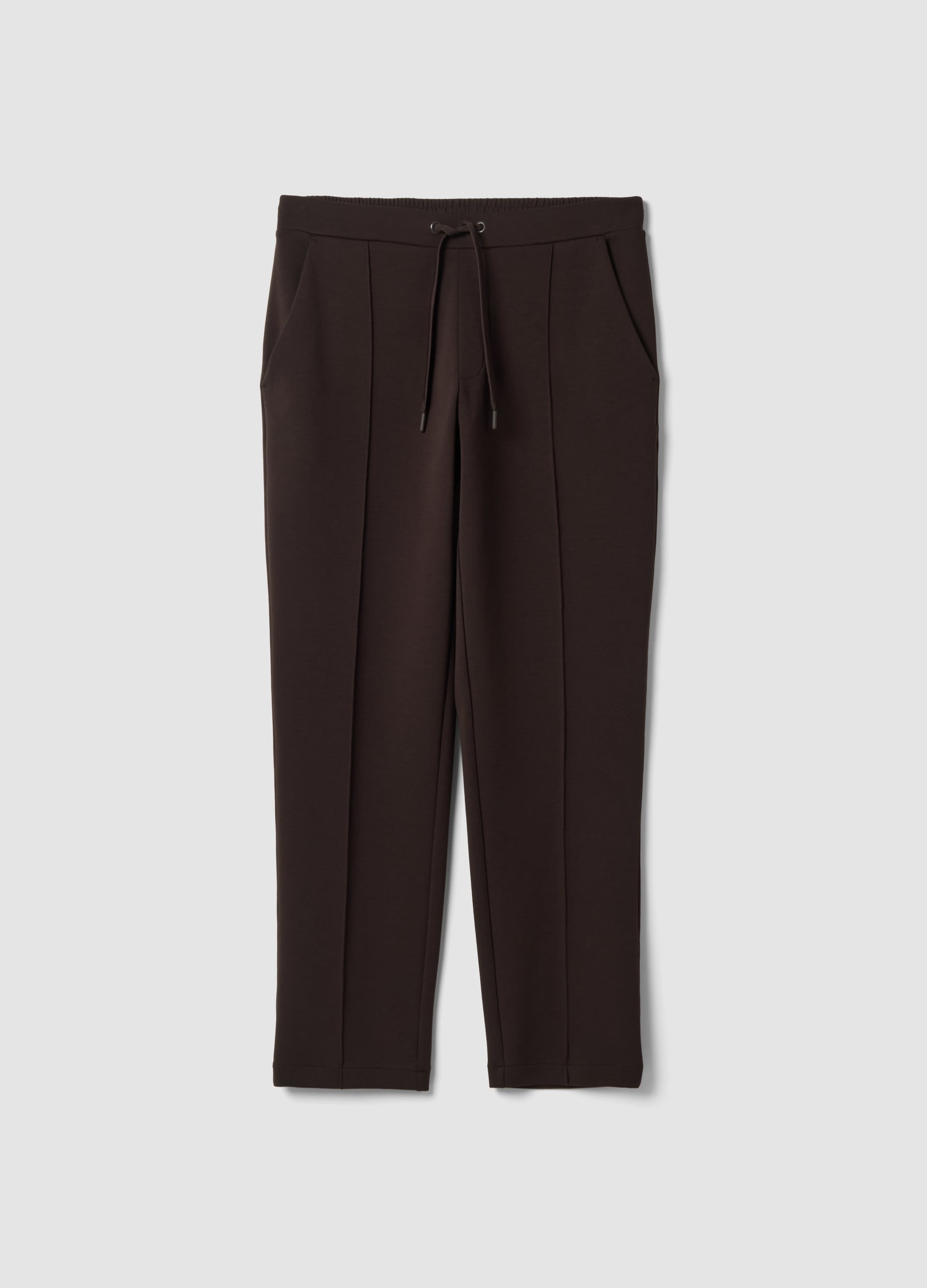 Piombo Tech, Pantaloni Marroni In Cotone Elasticizzato Regular Fit, Uomo, Marrone, Taglia: M