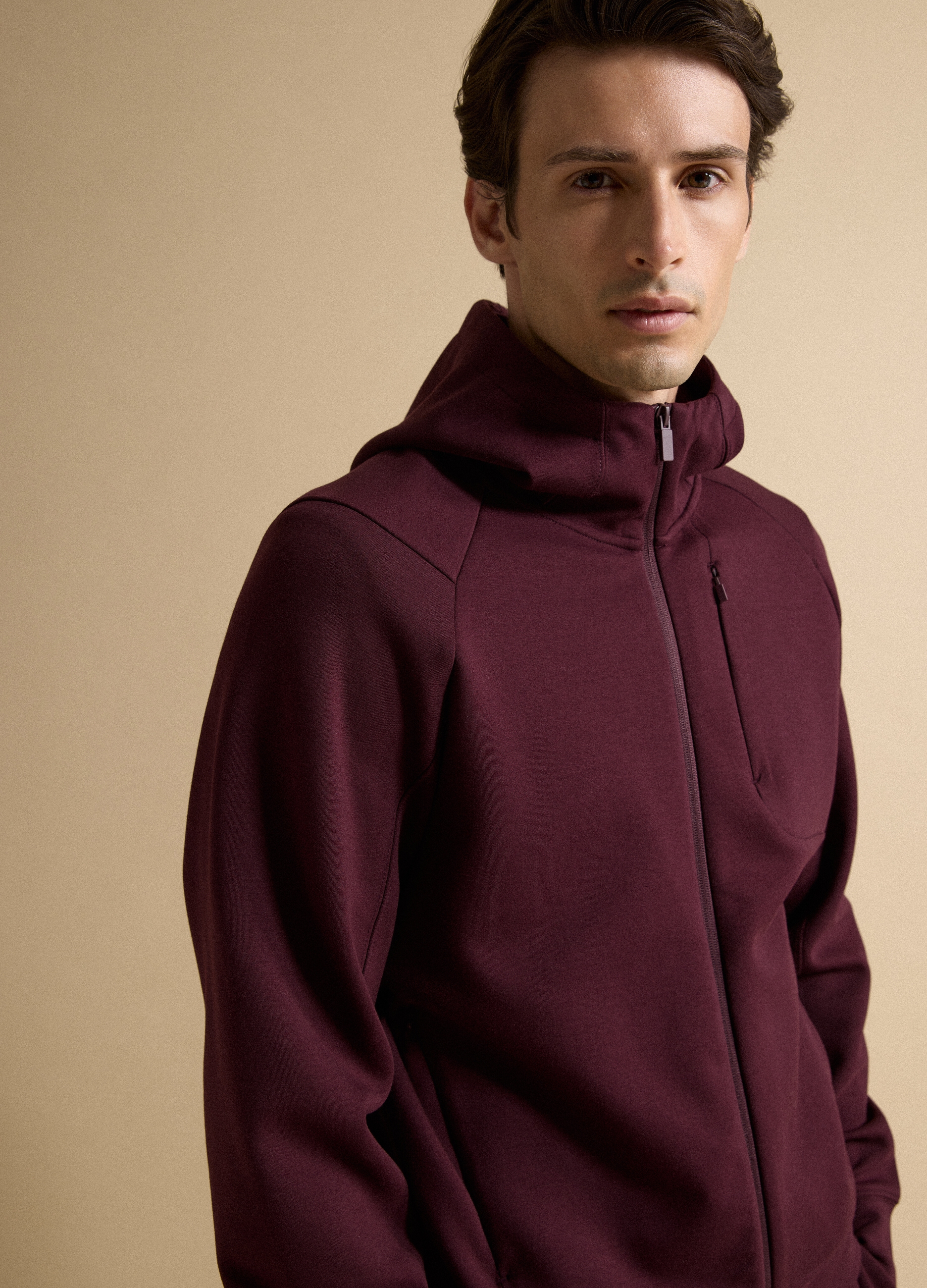 Piombo Tech, Full-zip Rossa Traspirante In Tessuto Elasticizzato 2 Way Stretch, Uomo, Rosso, Taglia: S