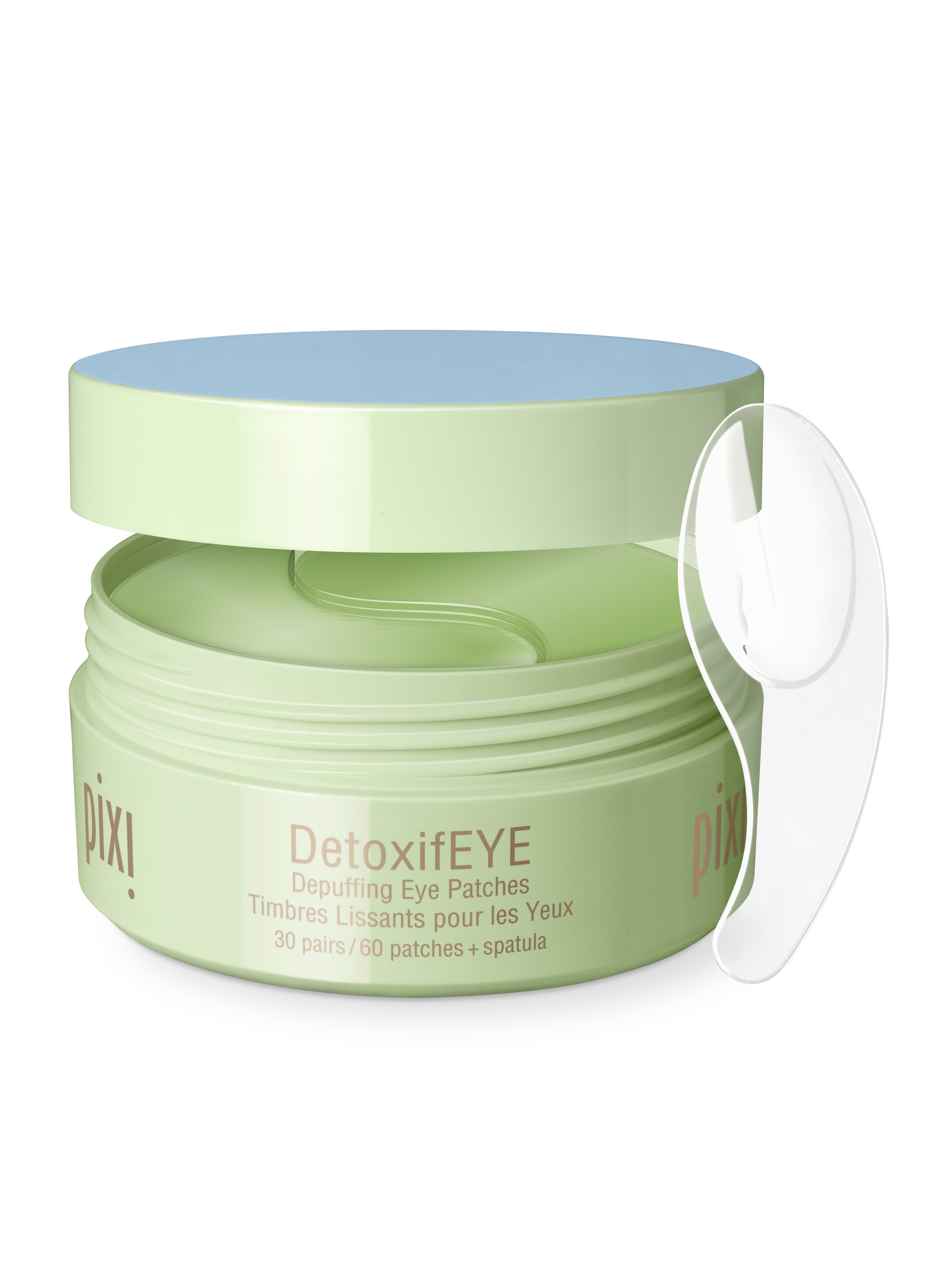 PIXI, Pixi Detoxifeye 30 Pairs / 60 Patches + Spatula, Donna, Trasparente, Taglia: FASUL