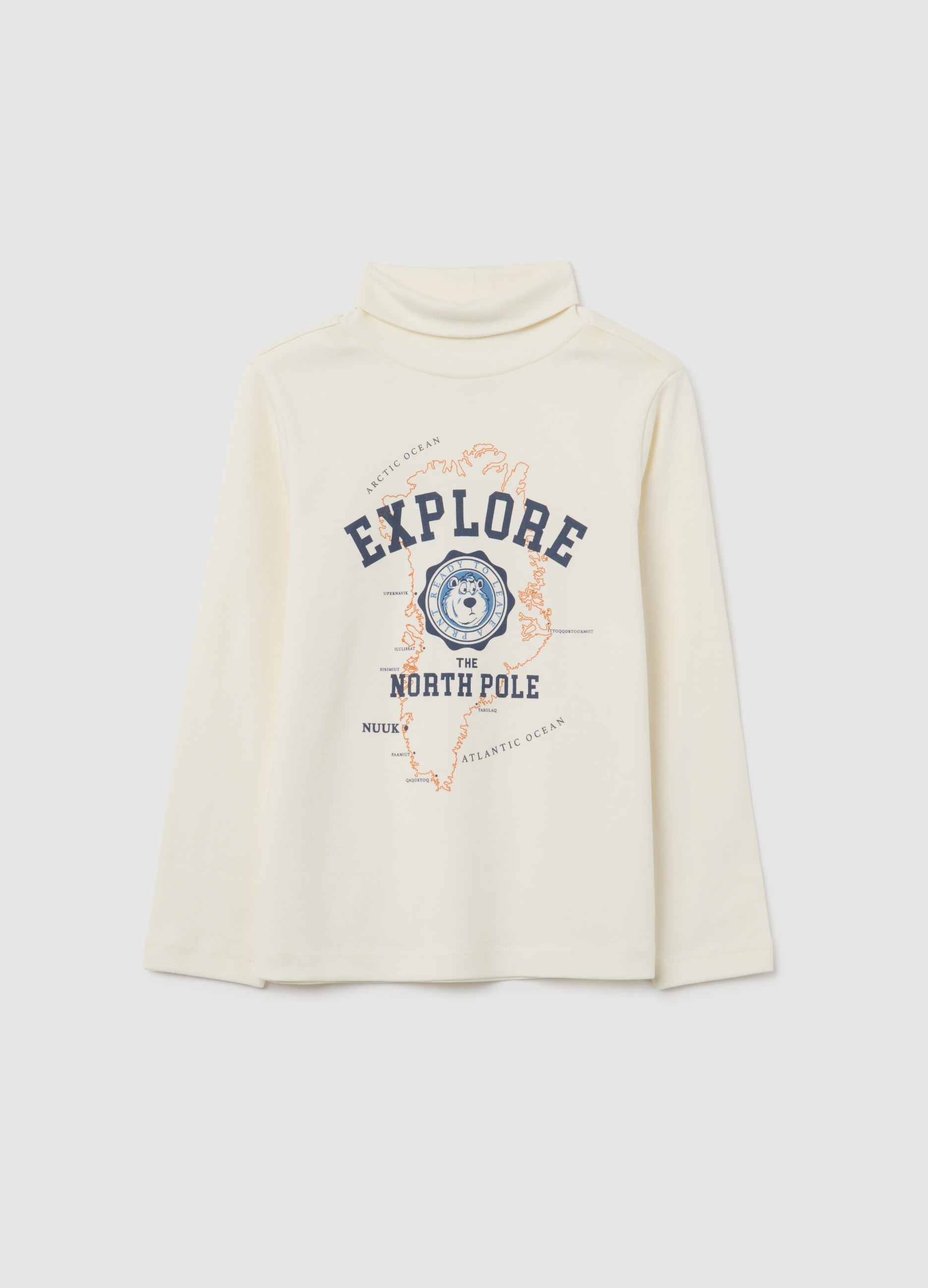 OVS KIDS, Maglietta Da Bambino In Puro Cotone Beige Regular Fit, Beige, Taglia: 3-4