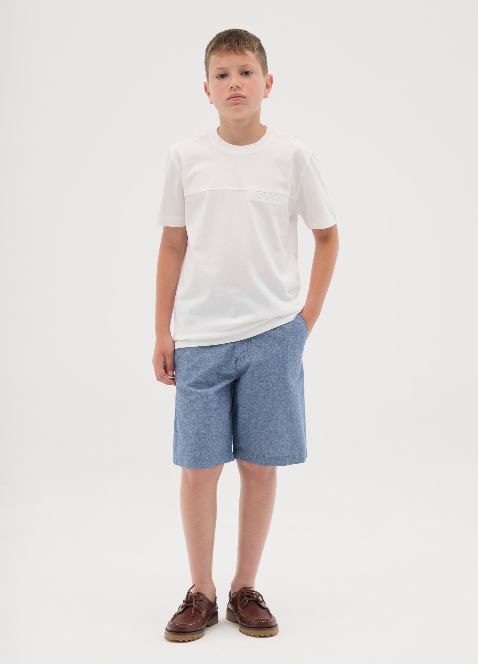 OVS, Shorts Da Ragazzo In Denim Blu Regular Fit, Bambino, Blu, Taglia: 10-11