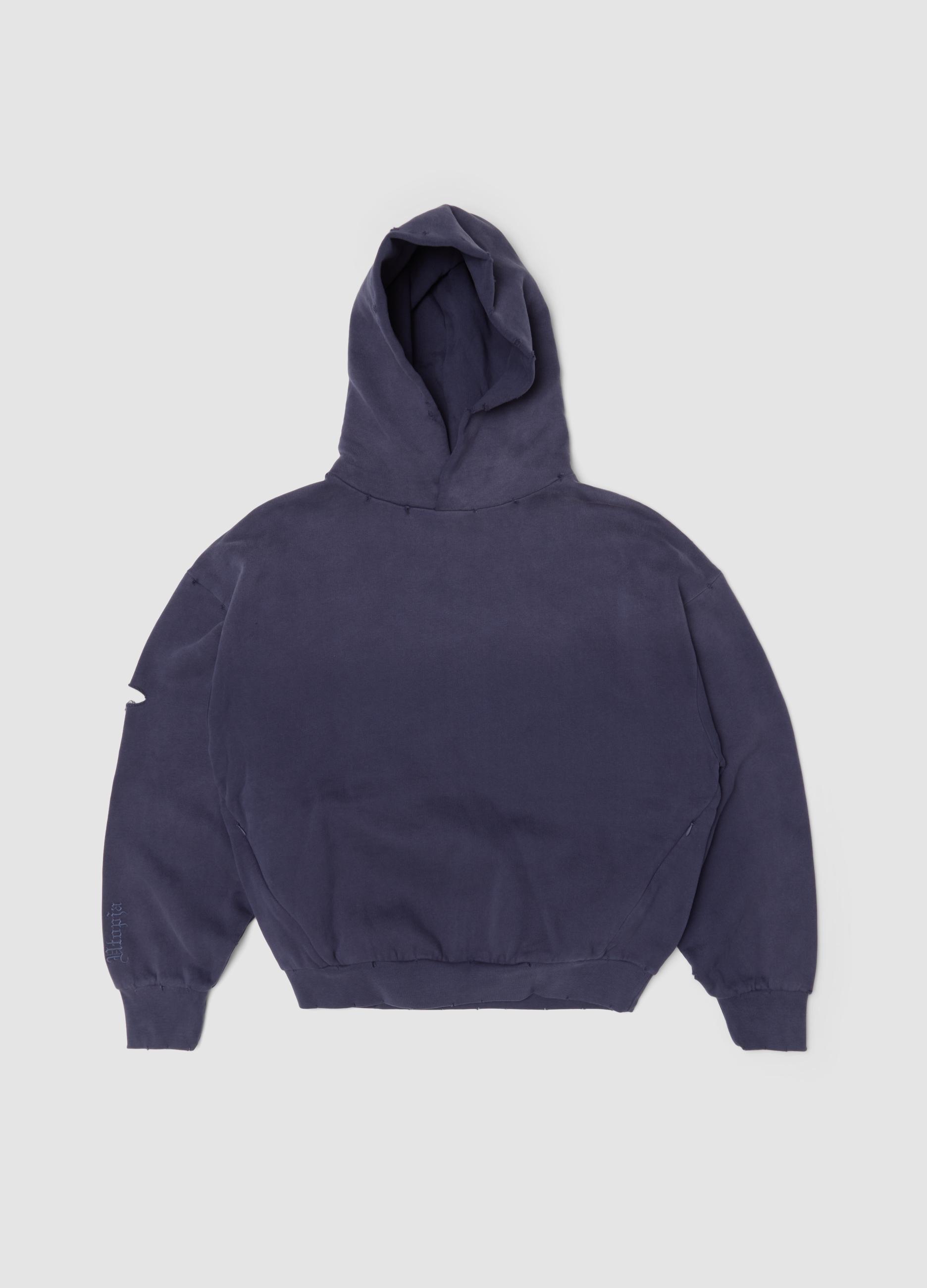 UTOPJA, Hoodie Sunfaded Dark Twilight, Uomo, Blu, Taglia: L