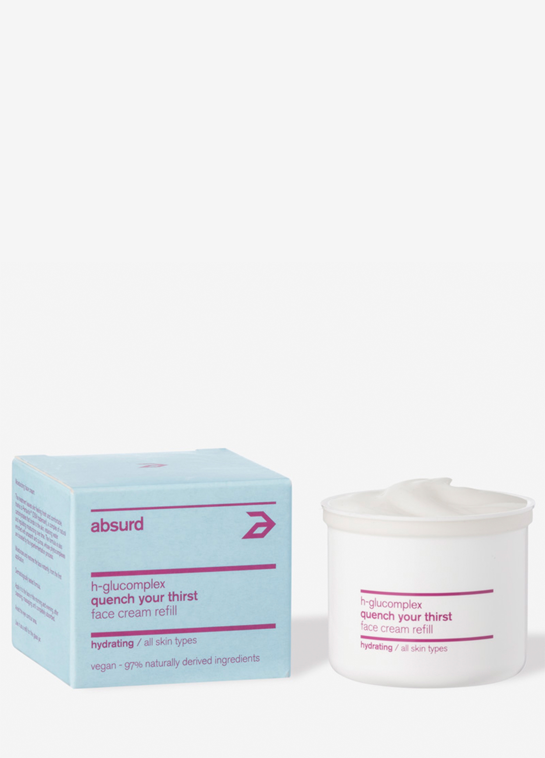 ABSURD, Crema Idratante Viso Quench Your Thirst, Donna, Azzurro, Taglia: FASUL