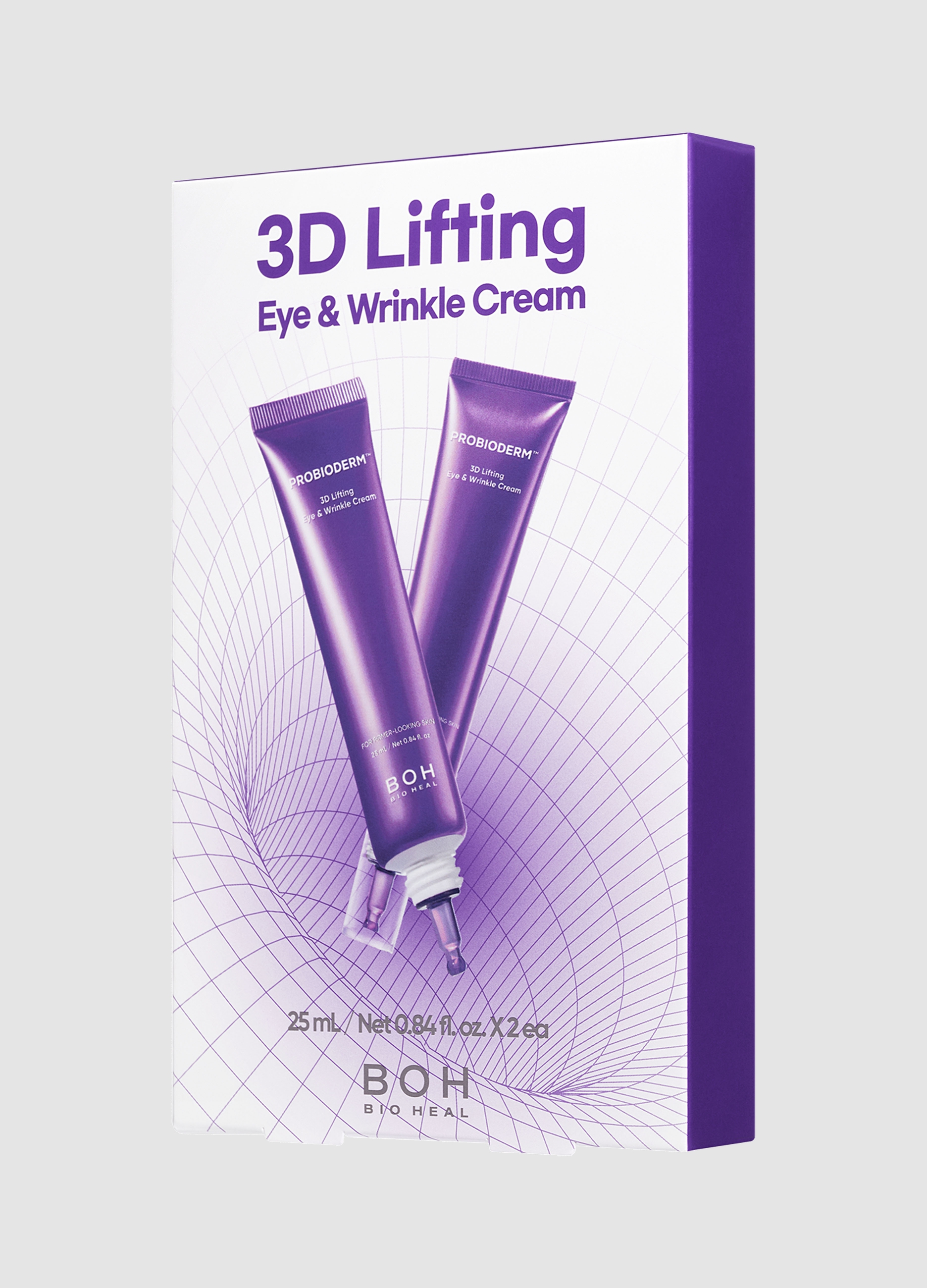 OVS, Probioderm™ 3d Lifting Eye & Wrinkle Cream 25ml Double Pack - Beauty Care Coreana, Donna, Viola, Taglia: FASUL