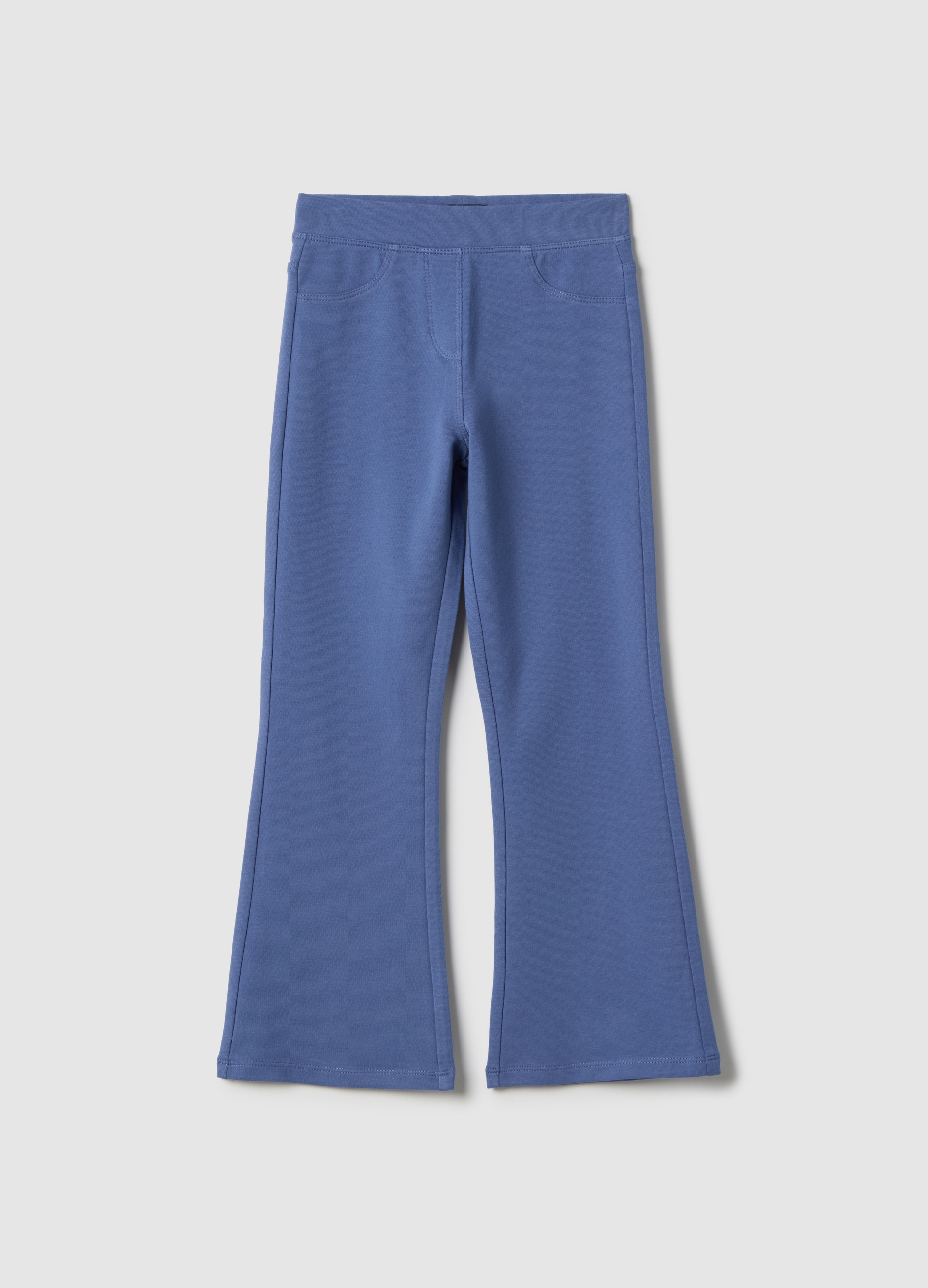 OVS KIDS, Treggings Azules De Algodón Elástico De Corte Acampanado Para Niña, Niña, Blu Bluette, Talla: 8-9