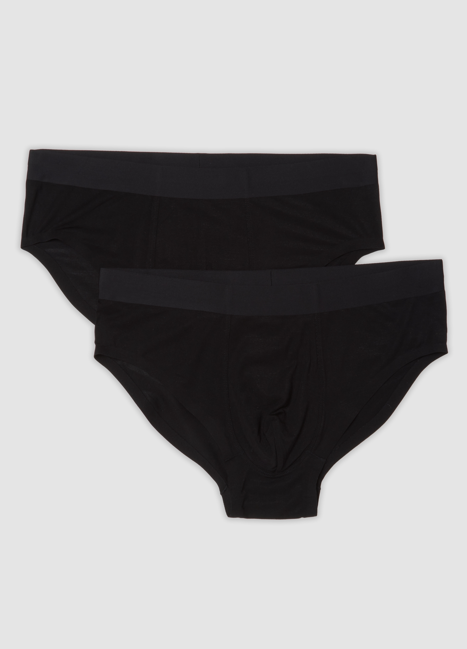 OVS, Bipack Di Slip Neri In Modal Elasticizzato, Uomo, Nero, Taglia: XL