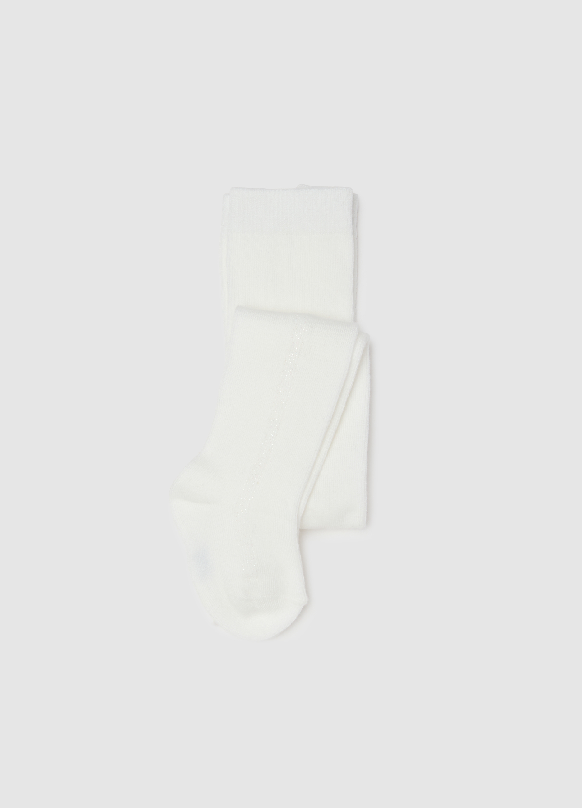 FAGOTTINO, Collant Da Neonata In Cotone Bianchi Elasticizzati, Bambina, Bianco, Taglia: 6-12