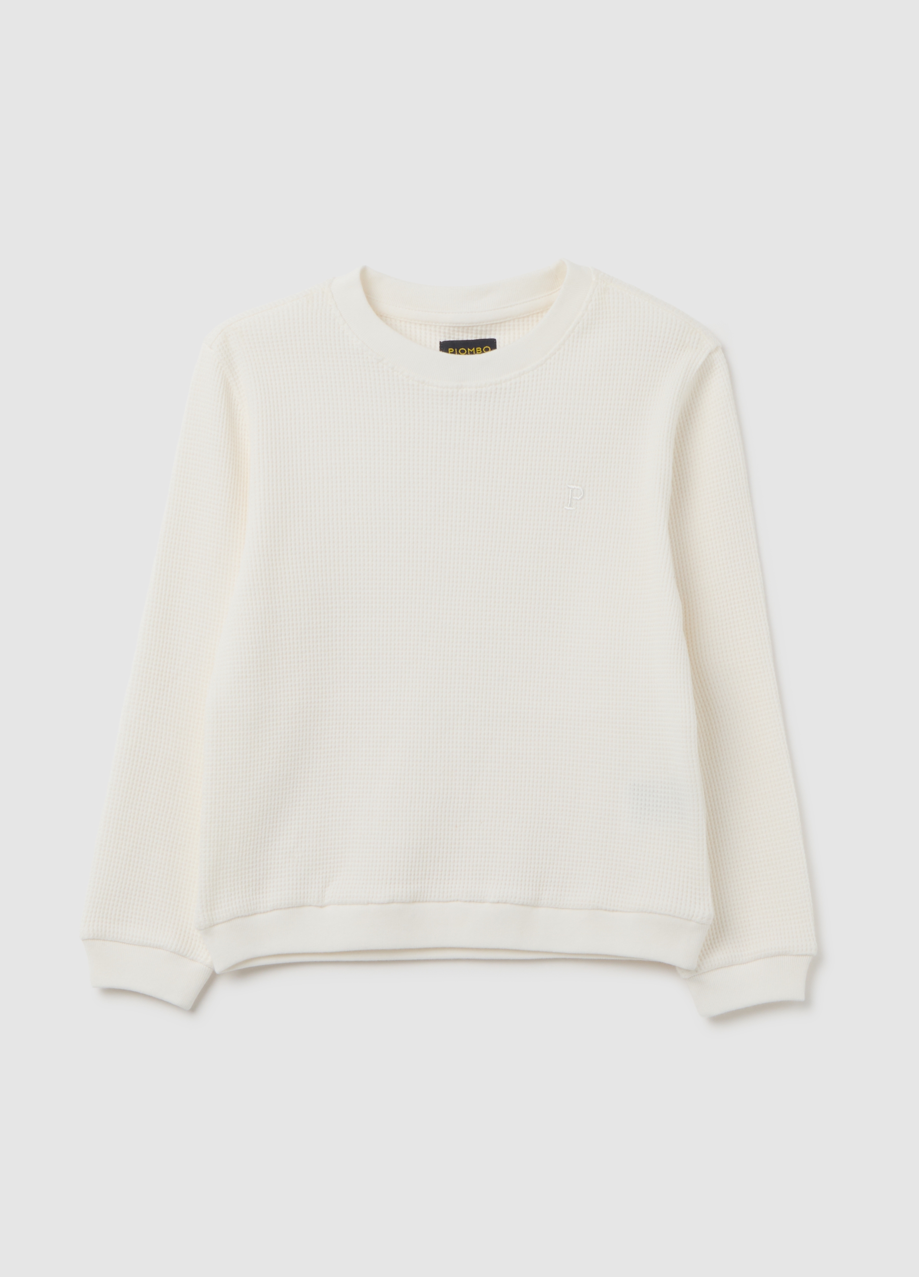 T-shirt Da Bambino In Puro Cotone Bianca Regular Fit, Niño, Blanco óptico, Talla: 12