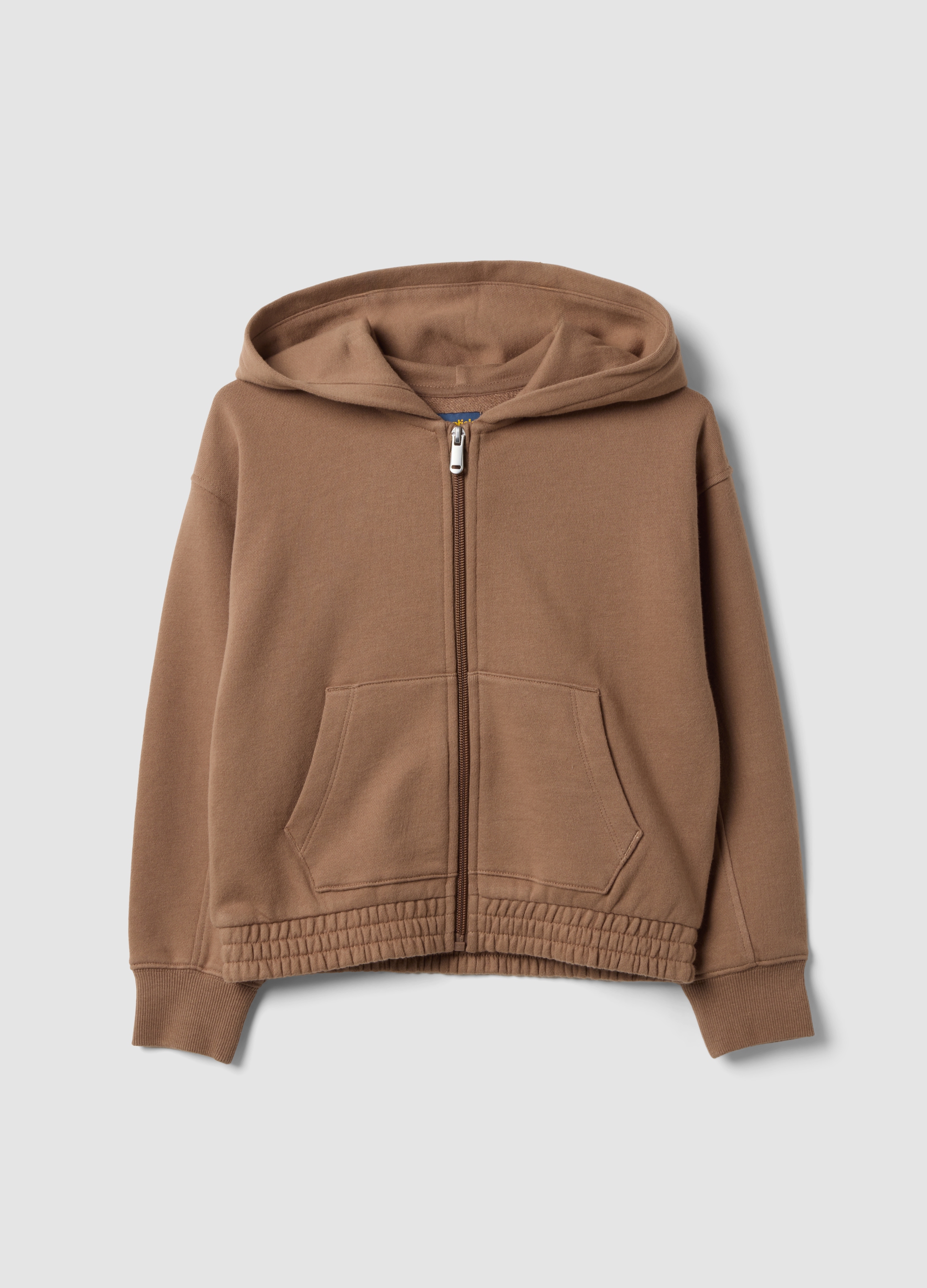 OVS KIDS, Felpa Marrone Con Cappuccio In Puro Cotone, Bambina, Marrone, Taglia: 4-5