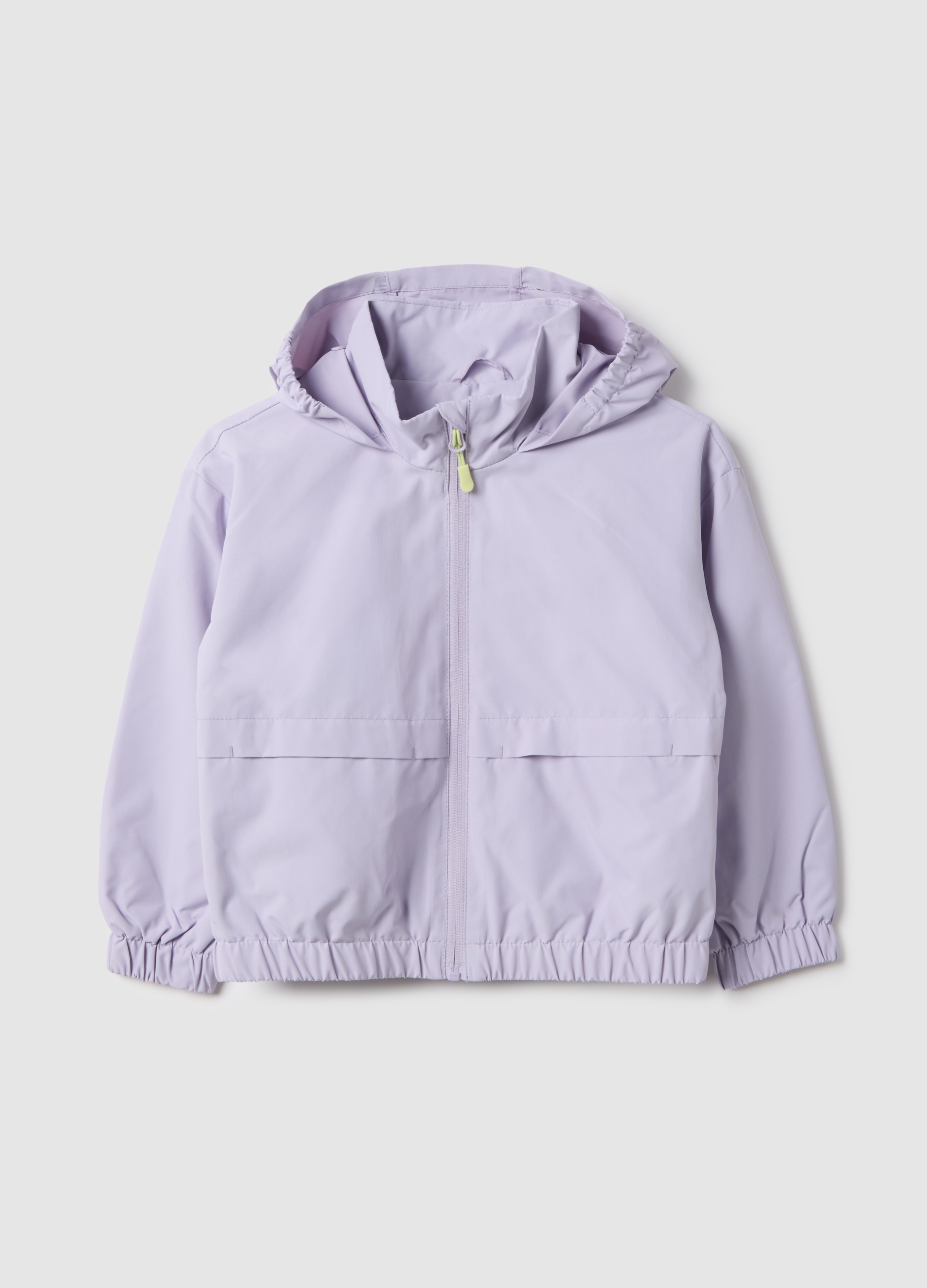 OVS KIDS, Chaqueta Impermeable Morada Regular Fit Con Capucha Para Niña, Niña, Malva, Talla: 8-9