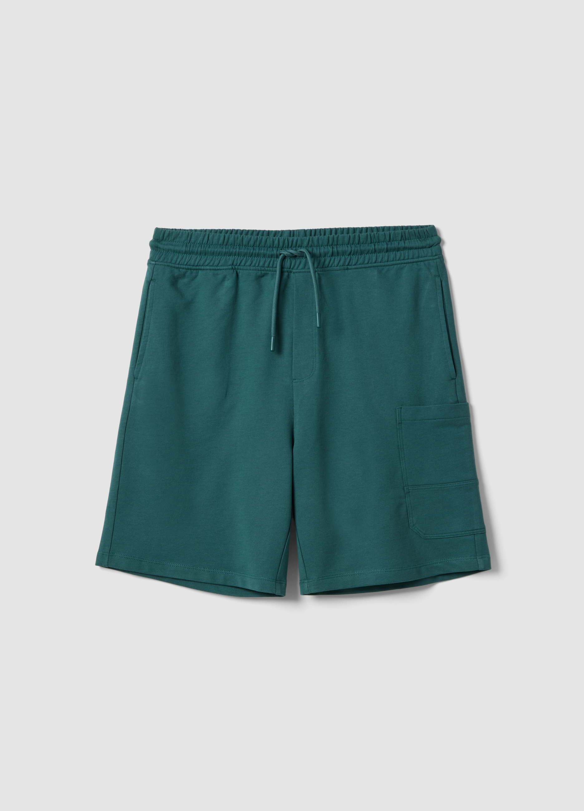 OVS KIDS, Shorts Cargo Verdes De Algodón Puro Para Niño, Ajuste Oversize, Niño, Verde oscuro, Talla: 11-12