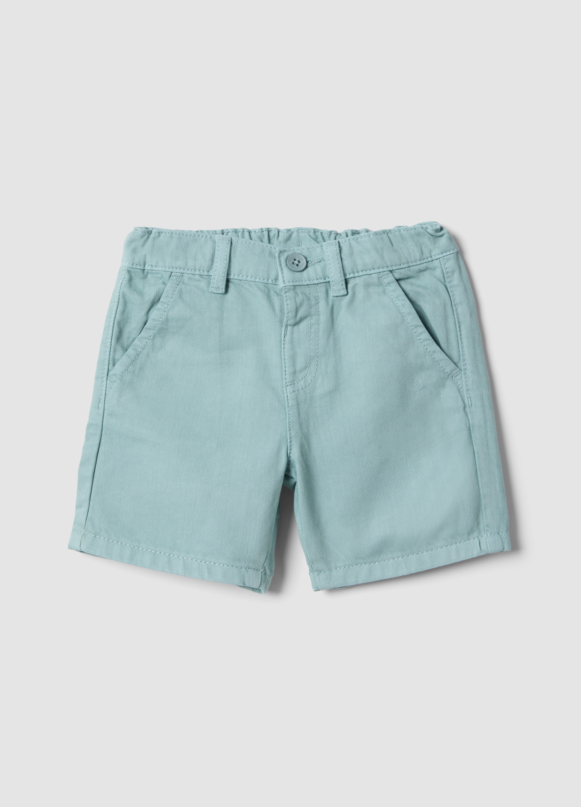 FAGOTTINO, Shorts Azules De Algodón Puro Regular Fit Para Niños, Niño, Azul claro, Talla: 18-24