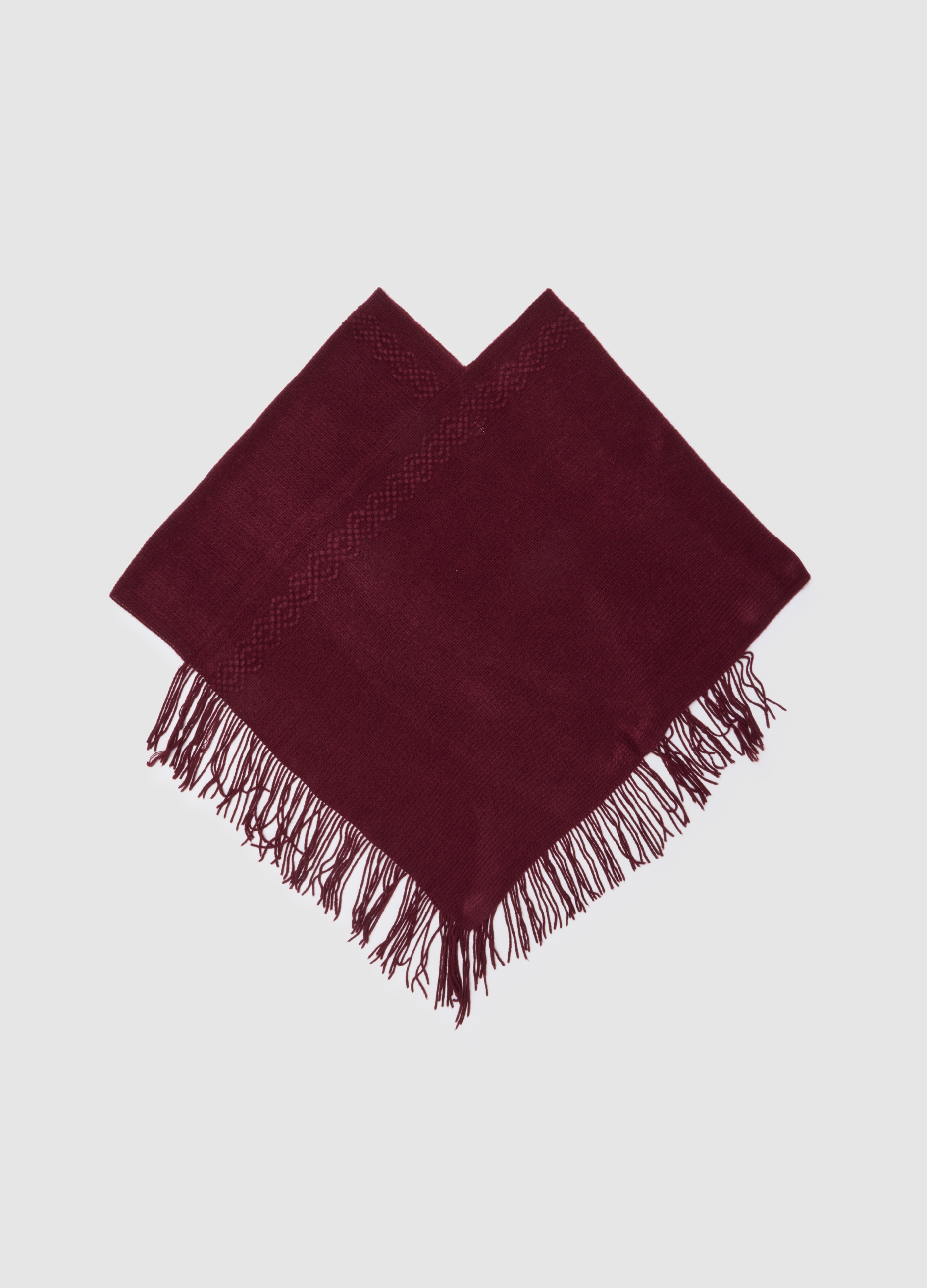 OVS , Sciarpa In Puro Acrilico Rossa, Donna, Rosso, Taglia: ONE SIZE