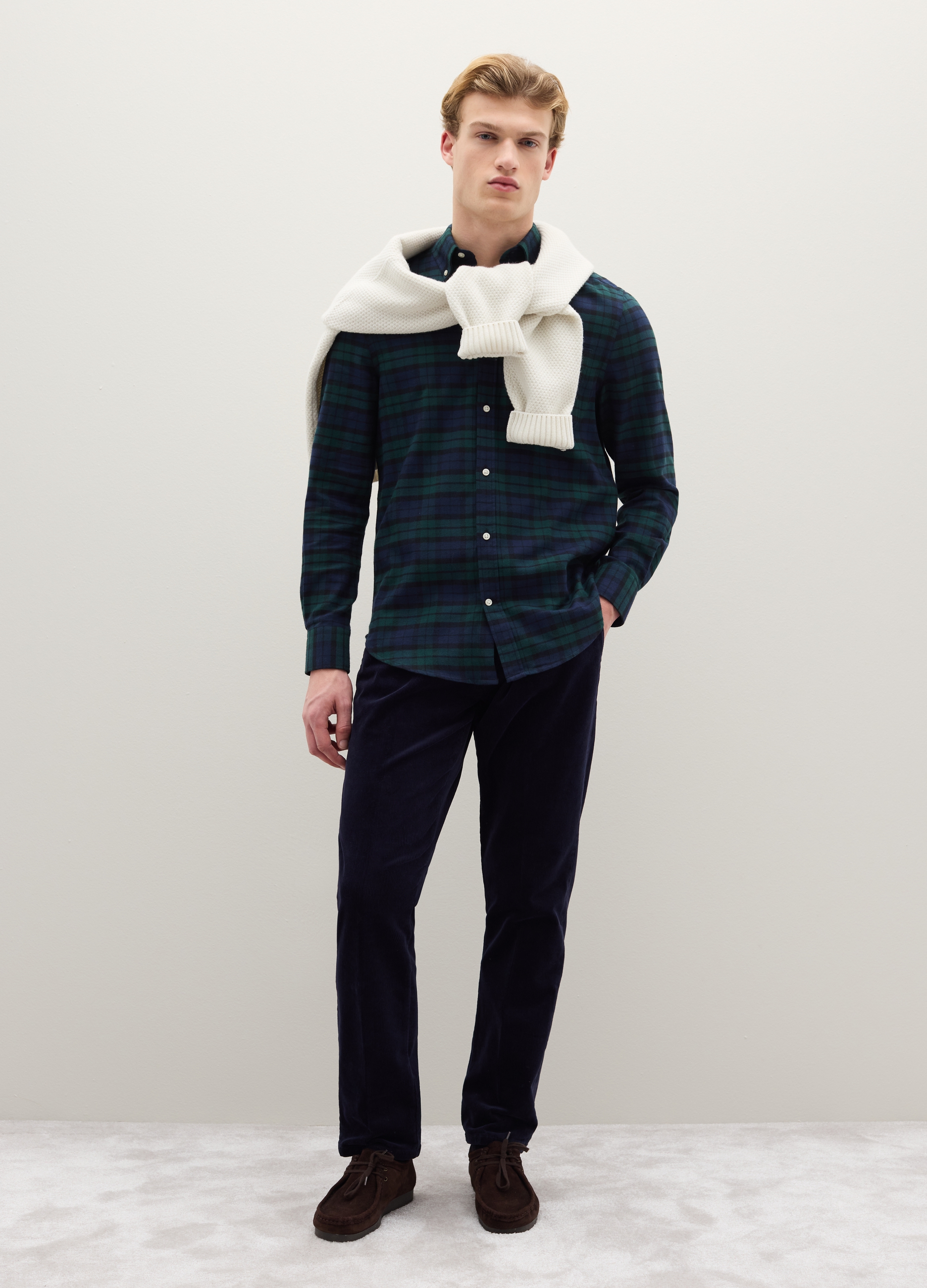 PIOMBO, Camicia A Quadri Multicolor In Puro Cotone E Flanella Regular Fit, Uomo, Multicolor, Taglia: L