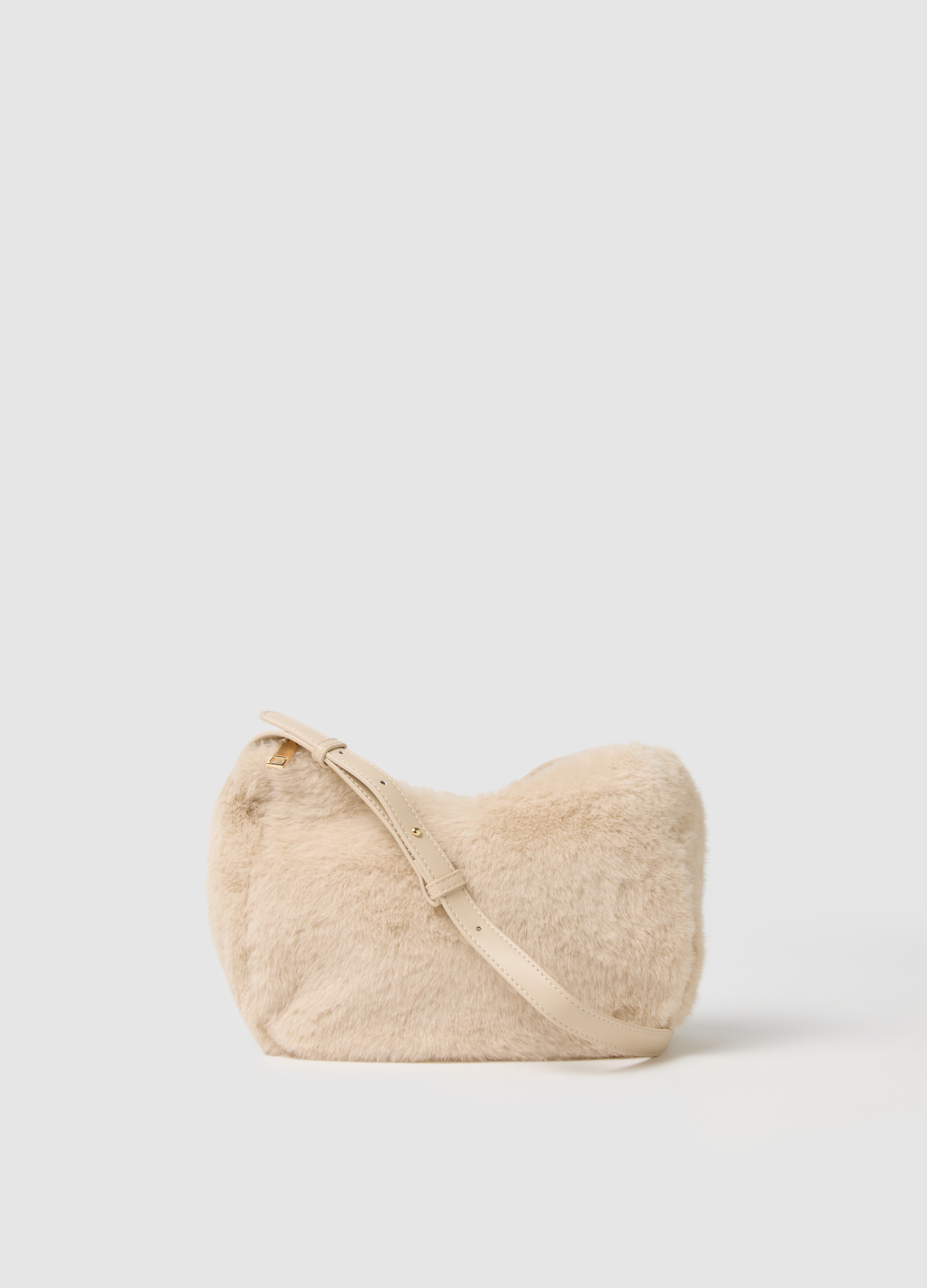 OVS, Borsa A Tracolla Marrone Con Zip, Donna, Marrone, Taglia: ONE SIZE