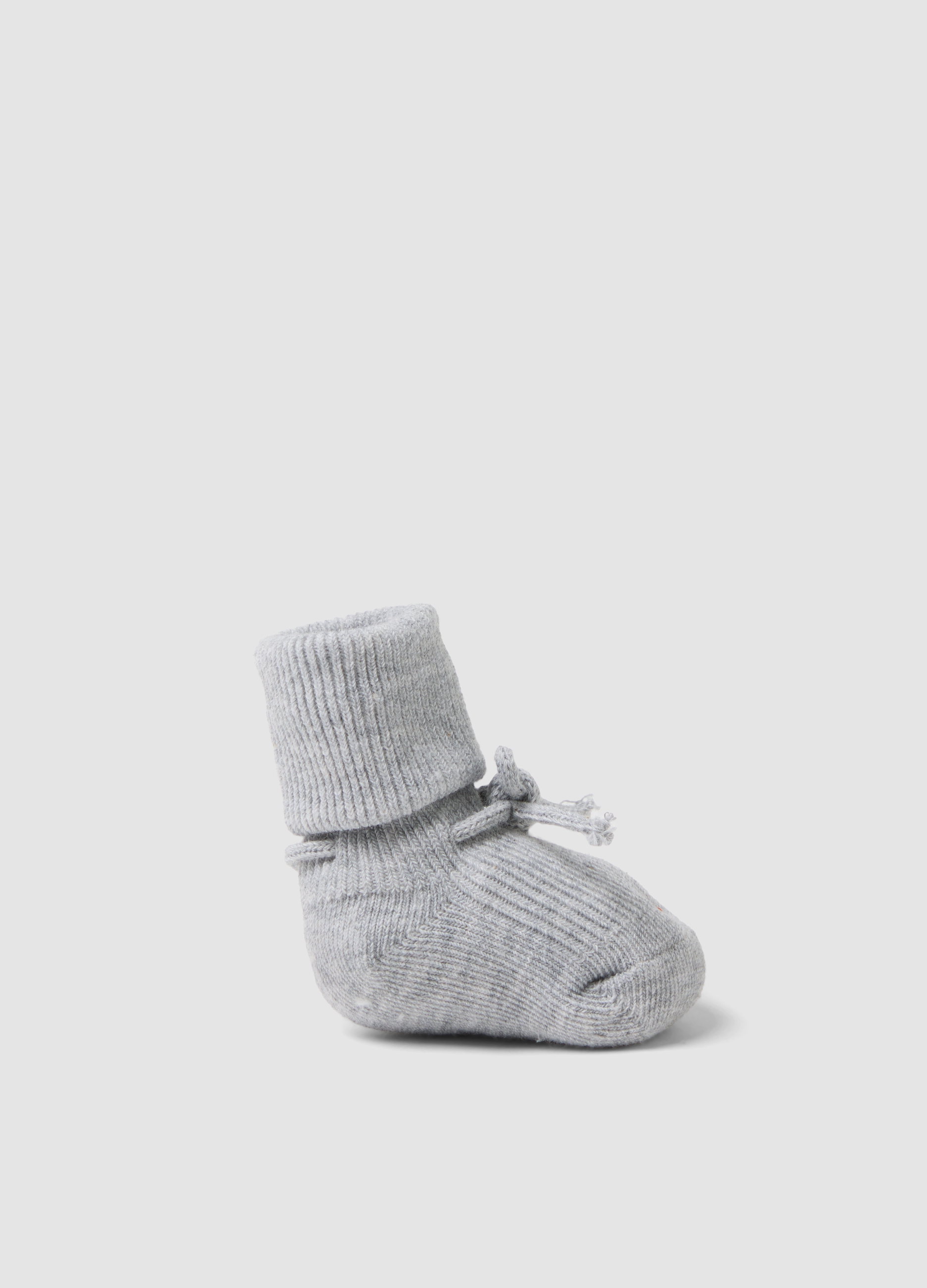 FAGOTTINO, Scarpine Grigie In Cotone Organico A Coste, Unisex, Grigio, Taglia: T.U.