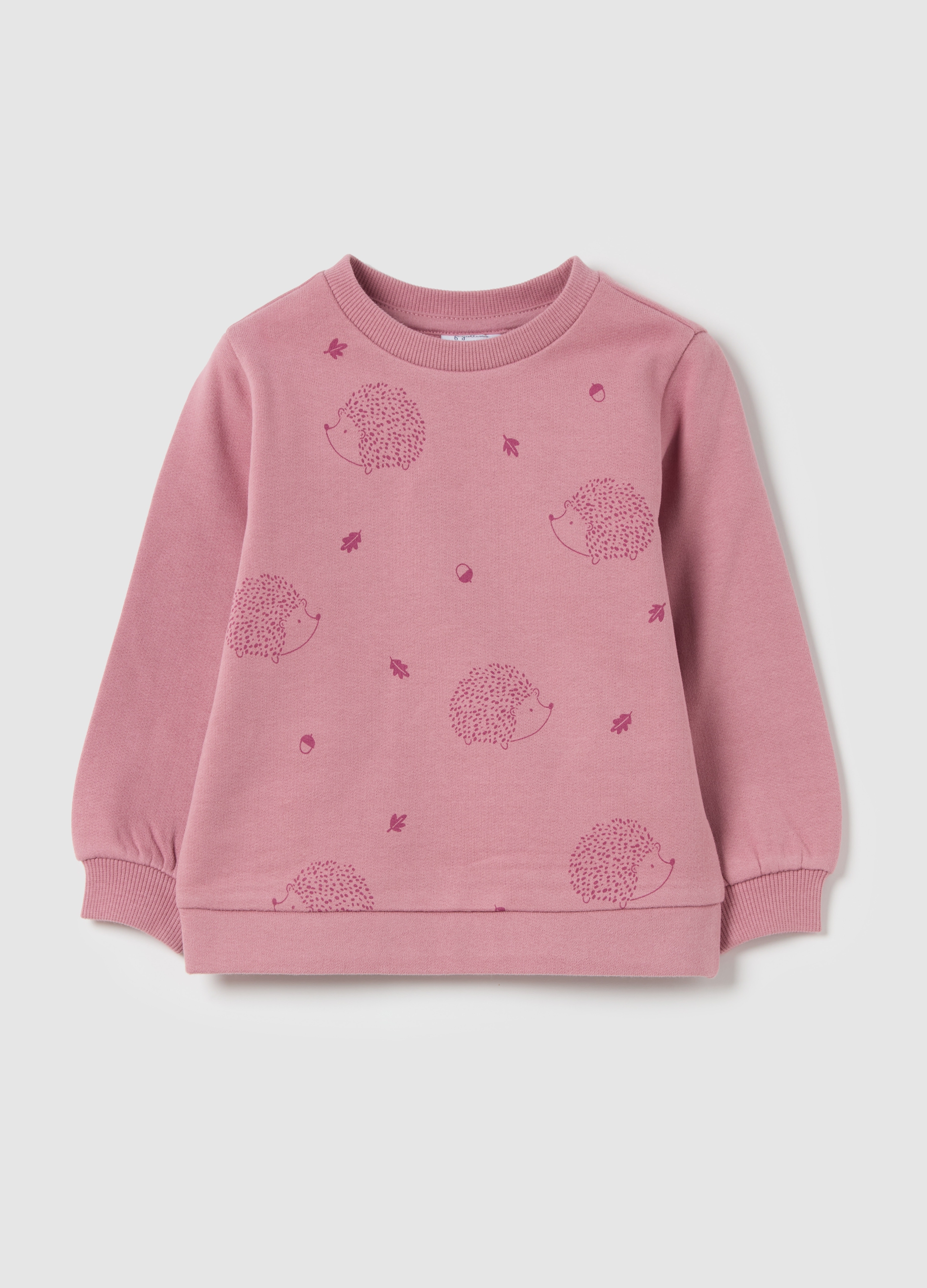 FAGOTTINO, Sudadera De Tejido Rizado Con Estampado, Niña, Rosa en polvo, Talla: 12-18