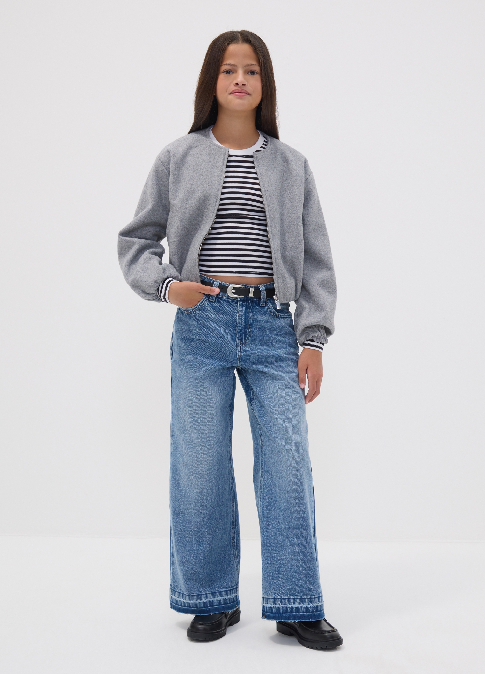 REPUBLIC OF DENIM, Jeans Denim Culotte In Puro Cotone Per Ragazza, Bambina, Denim, Taglia: 10-11