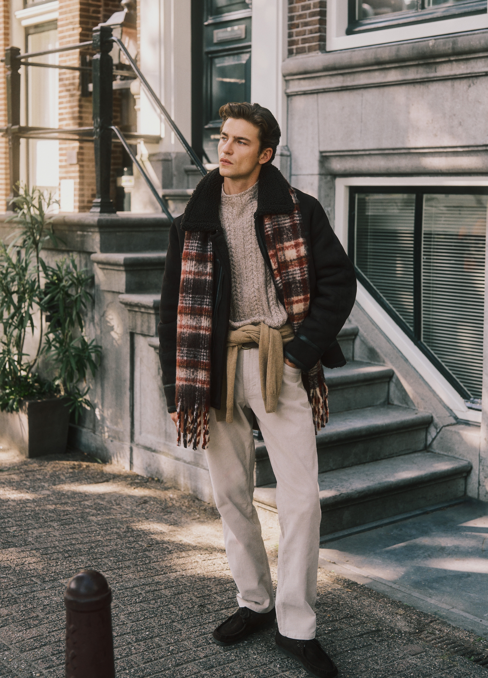 PIOMBO, Pullover Beige Intrecciato Con Collo Alto In Misto Lana Regular Fit, Uomo, Beige, Taglia: M