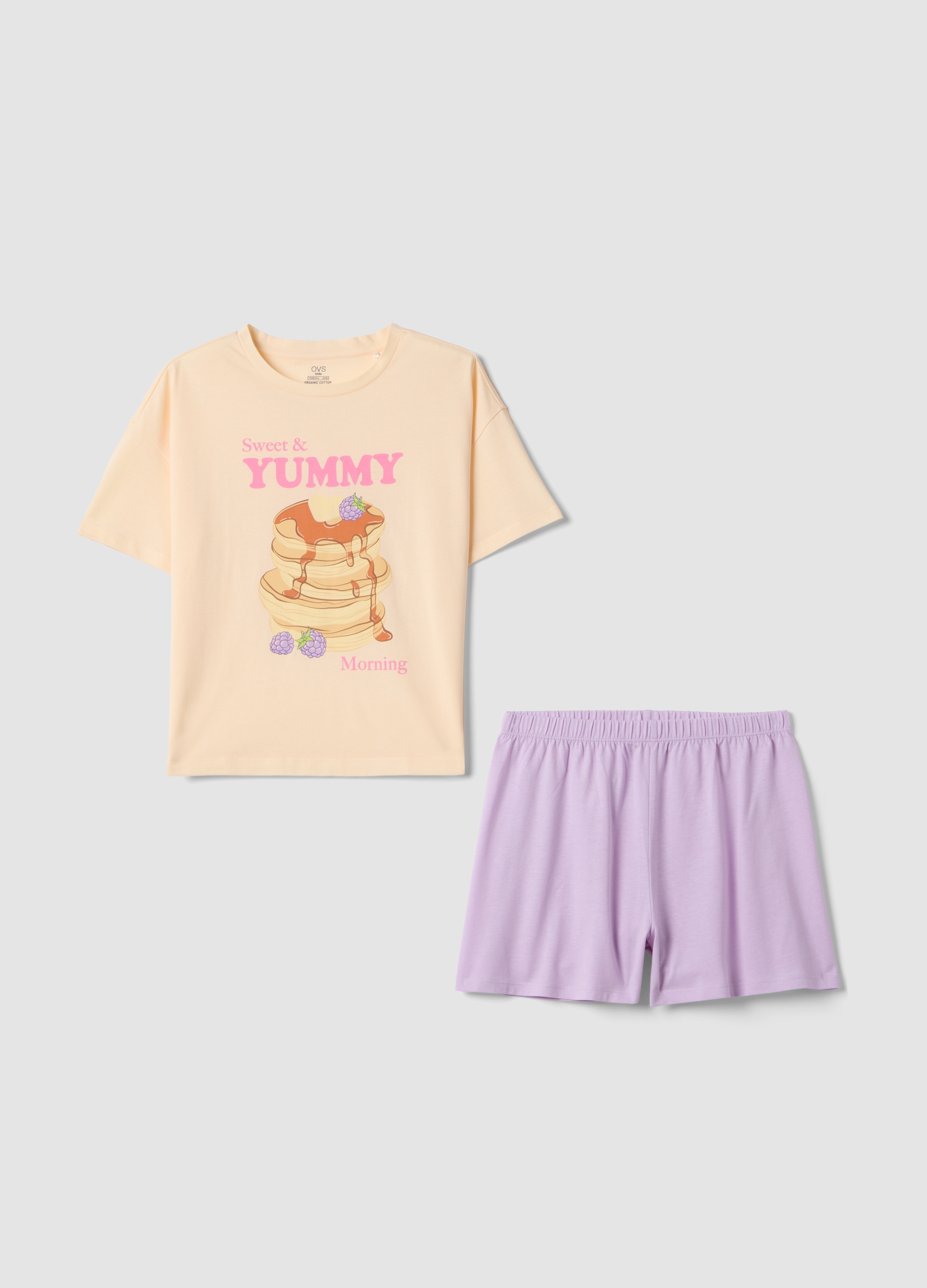 OVS KIDS, Pigiama In Puro Cotone Multicolor Da Ragazza Regular Fit Con Stampe, Bambina, Multicolor, Taglia: 11-12