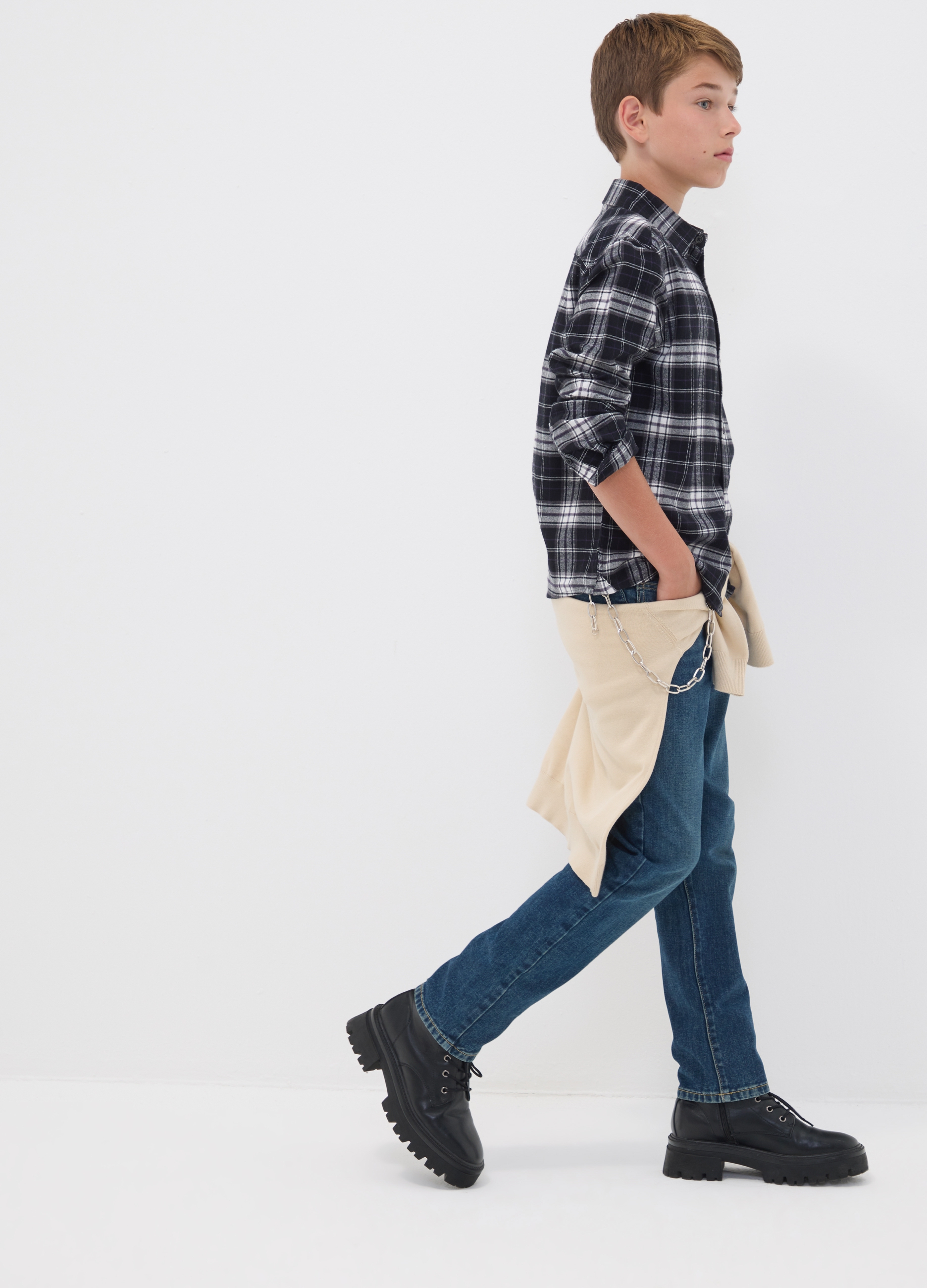 REPUBLIC OF DENIM, Jeans Blu In Puro Cotone Regular Fit Per Ragazzo, Bambino, Blu, Taglia: 10-11