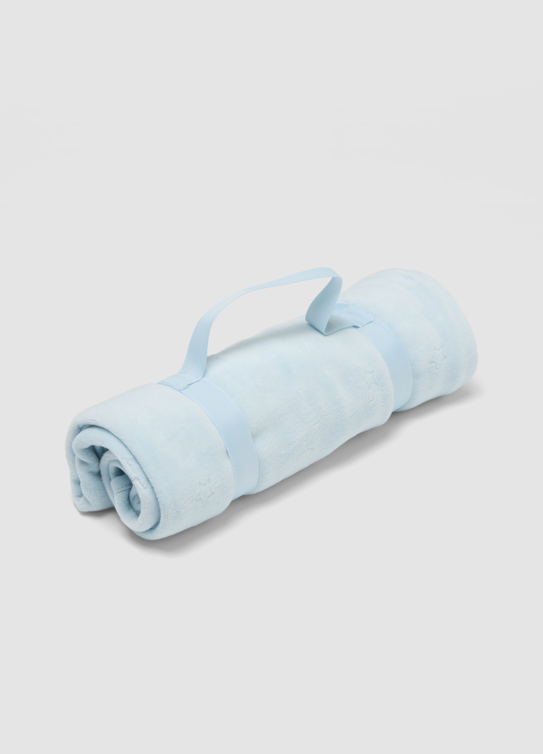 FAGOTTINO, Copertina Azzurra In Misto Cotone Organico Stampata Per Neonato, Azzurro, Taglia: ONE SIZE