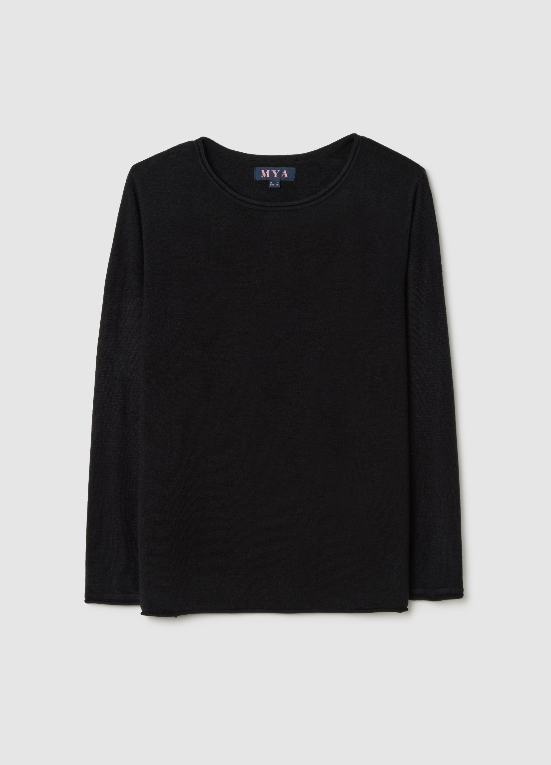 Jersey Negro De Acrílico, Mujer, Gunmetal, Talla: L