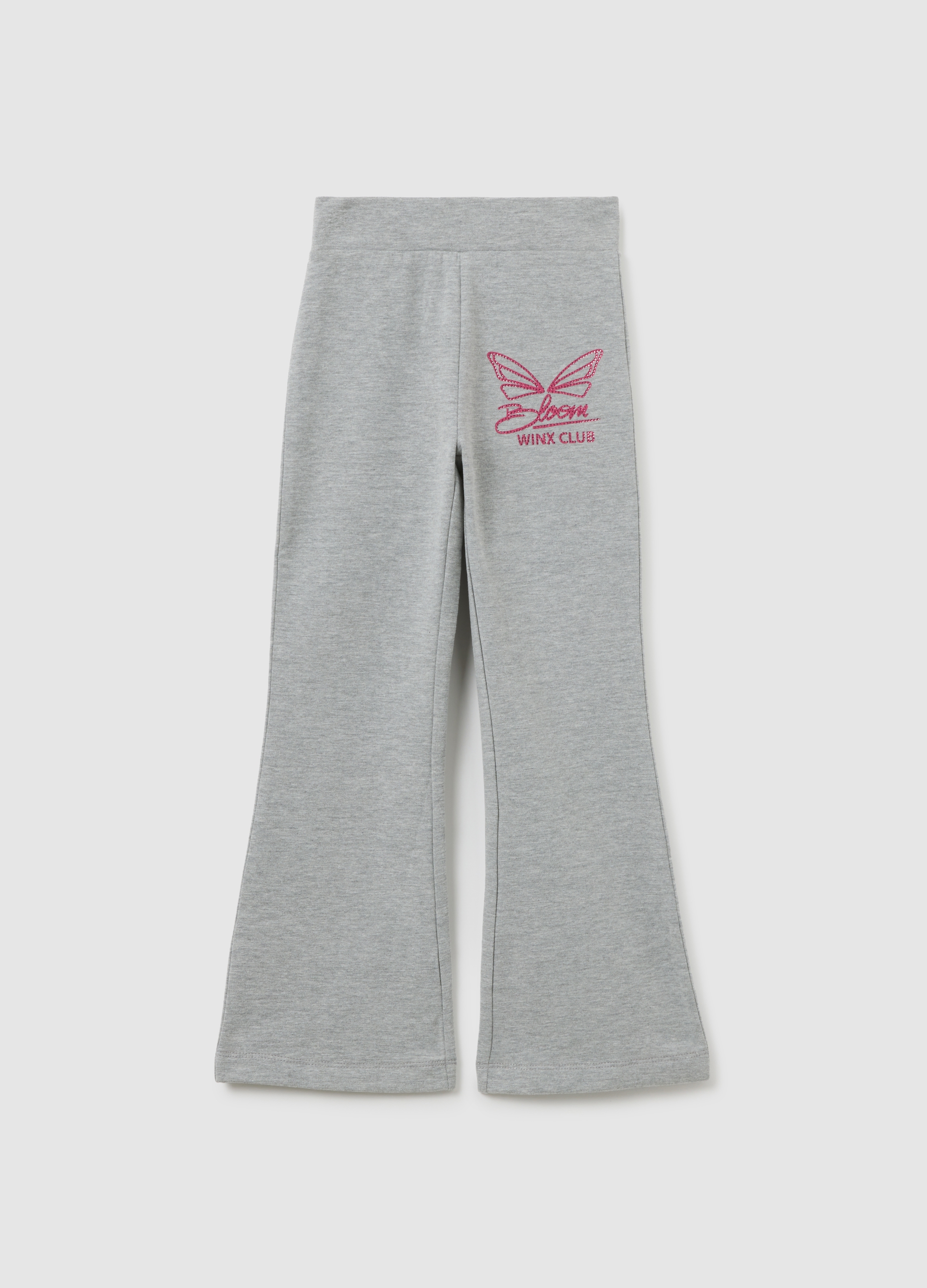 OVS KIDS, Leggings Grigi Da Bambina In Cotone Con Stampa Winx, Grigio, Taglia: 6-7
