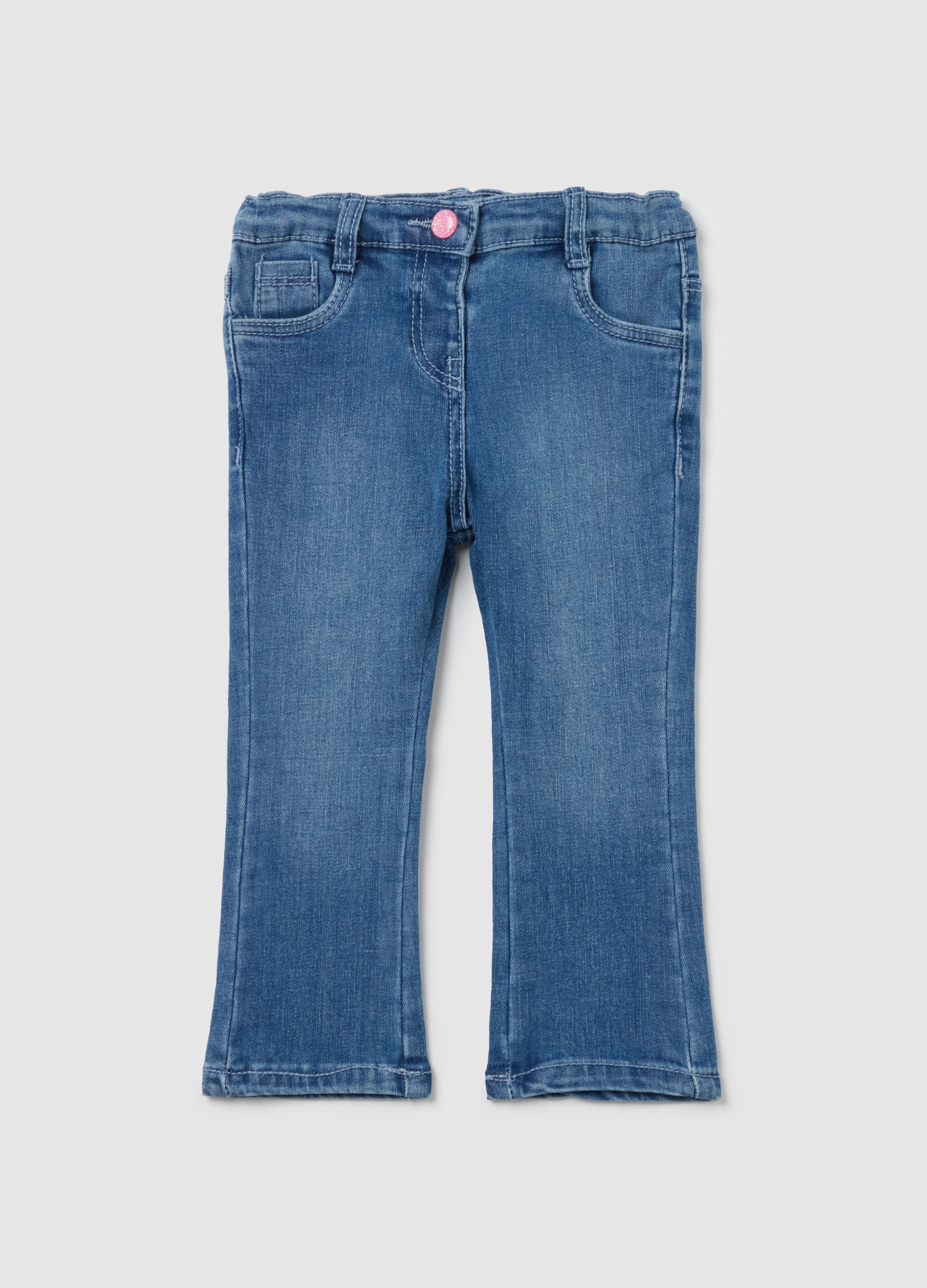 FAGOTTINO, Jeans Stretch Cinque Tasche, Bambina, Denim, Taglia: 9-12