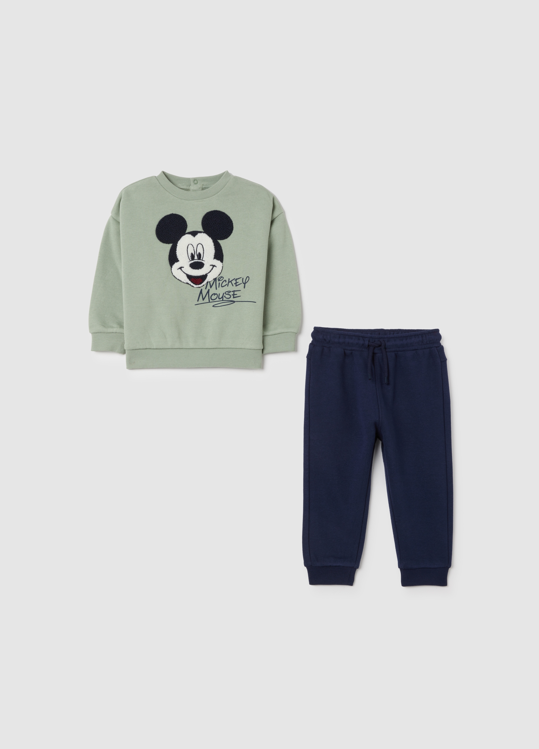 FAGOTTINO, Completo Da Neonati In Misto Cotone Verde E Blu, Bambino, Verde, Taglia: 9-12