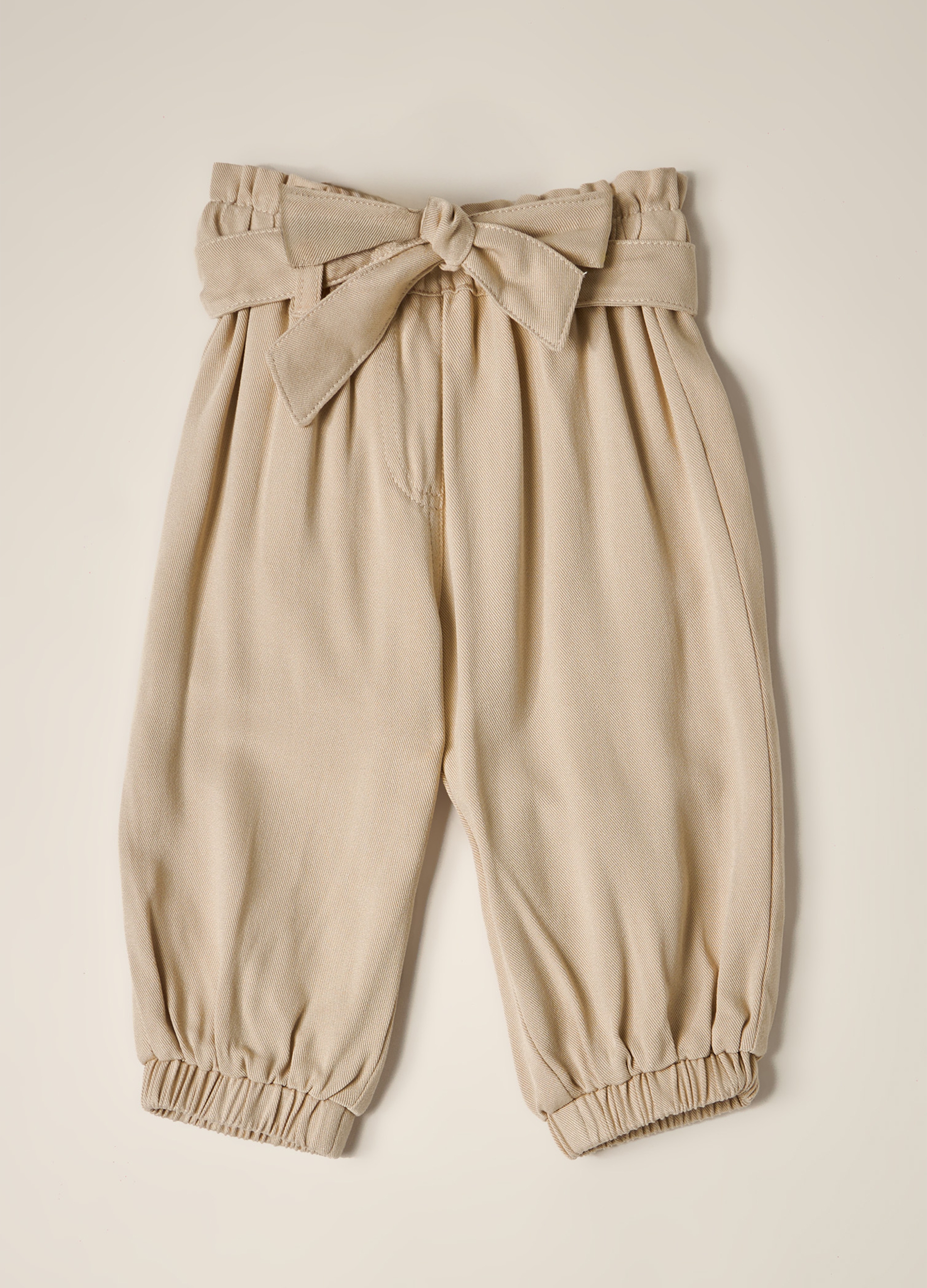 OVS, Pantaloni In Twill Di Pura Viscosa Iana Neonata, Beige, Taglia: 18