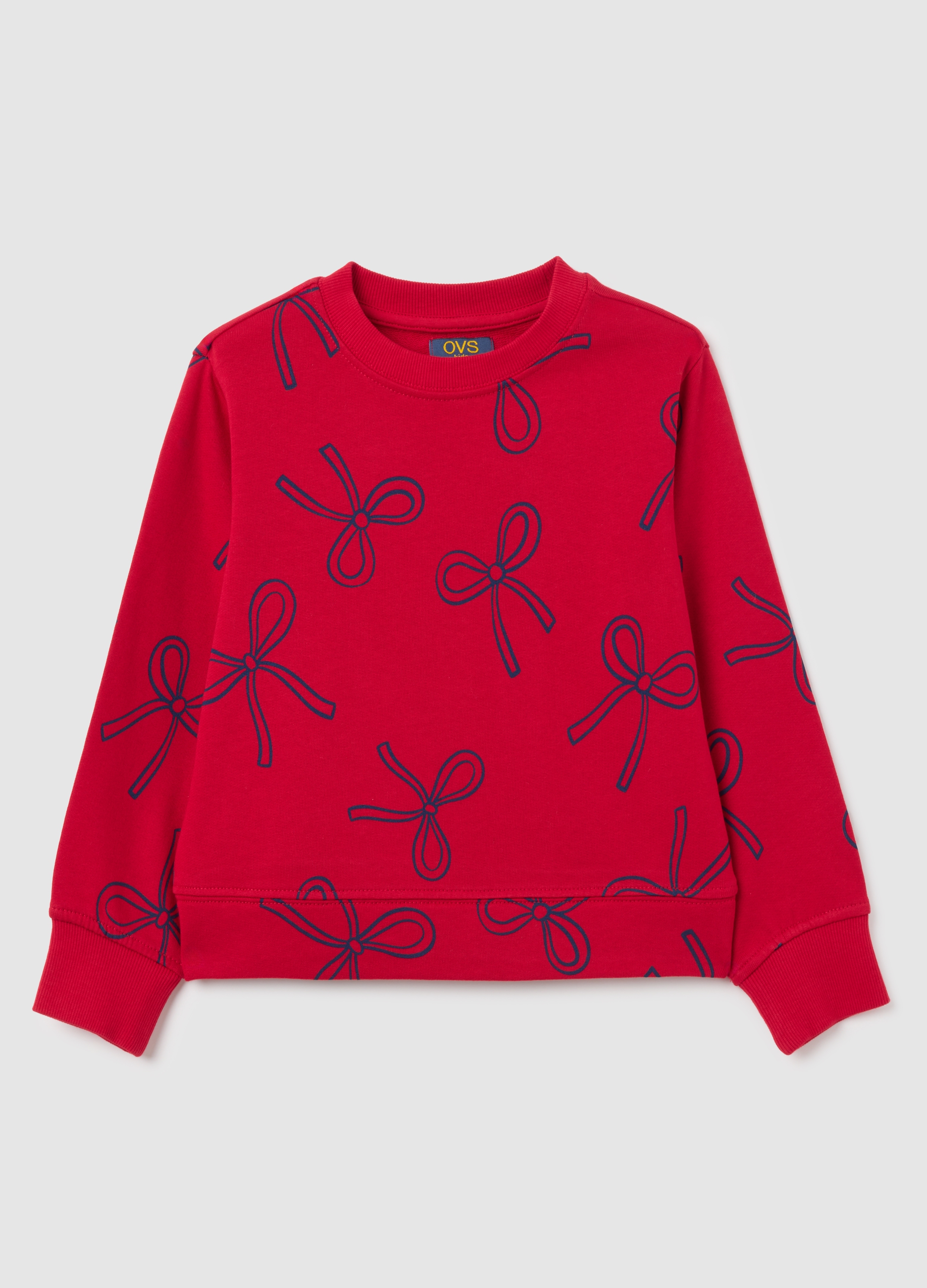 OVS, Mädchen Pullover Aus Reiner Baumwolle, Rot, Regular Fit, Mädchen, Kirschrot, Größe: 3-4