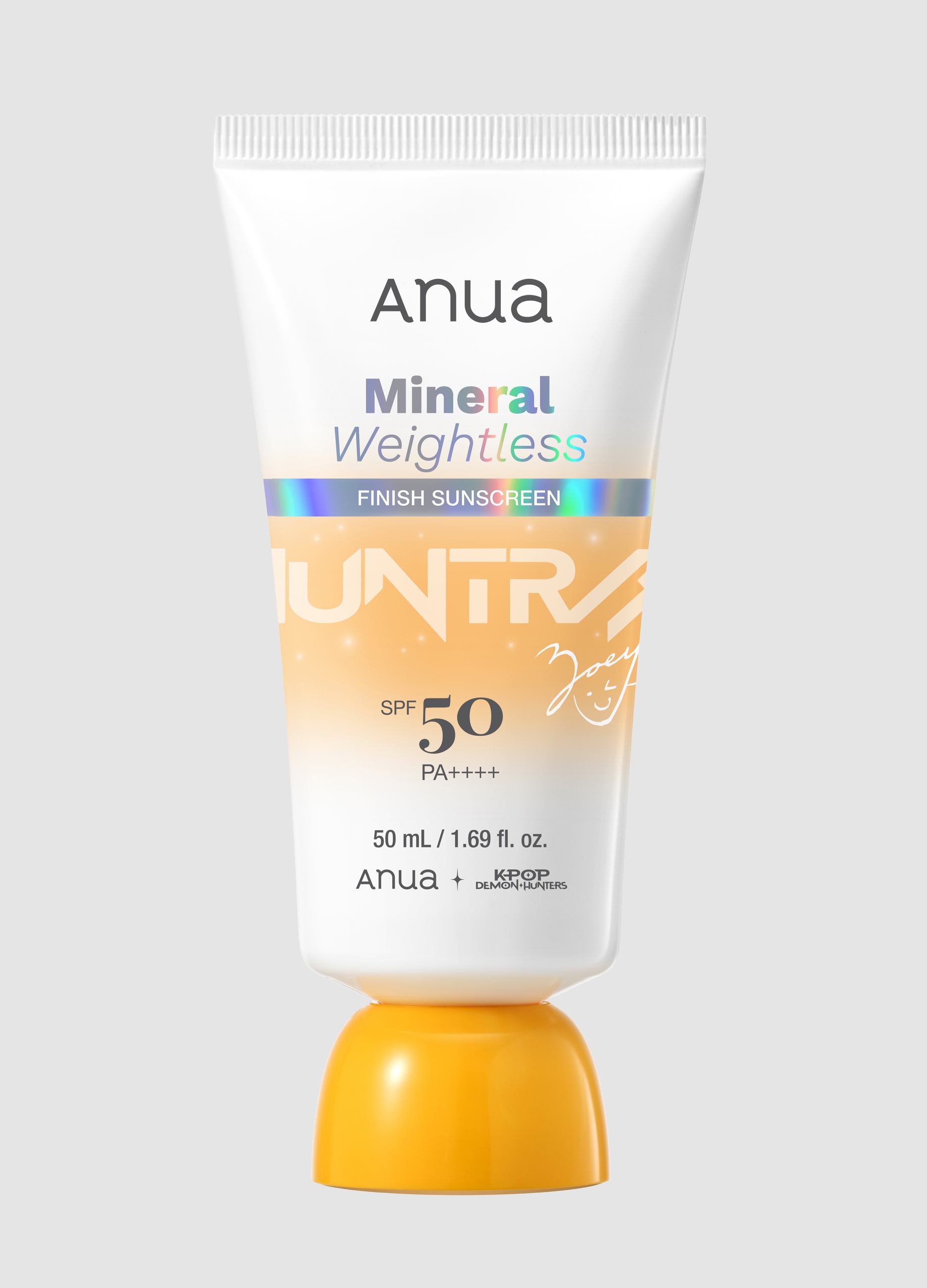 ANUA , Mineral Weightless Finish Sunscreen 50ml - Kpop Demon Hunters, Donna, Bianco, Taglia: FASUL