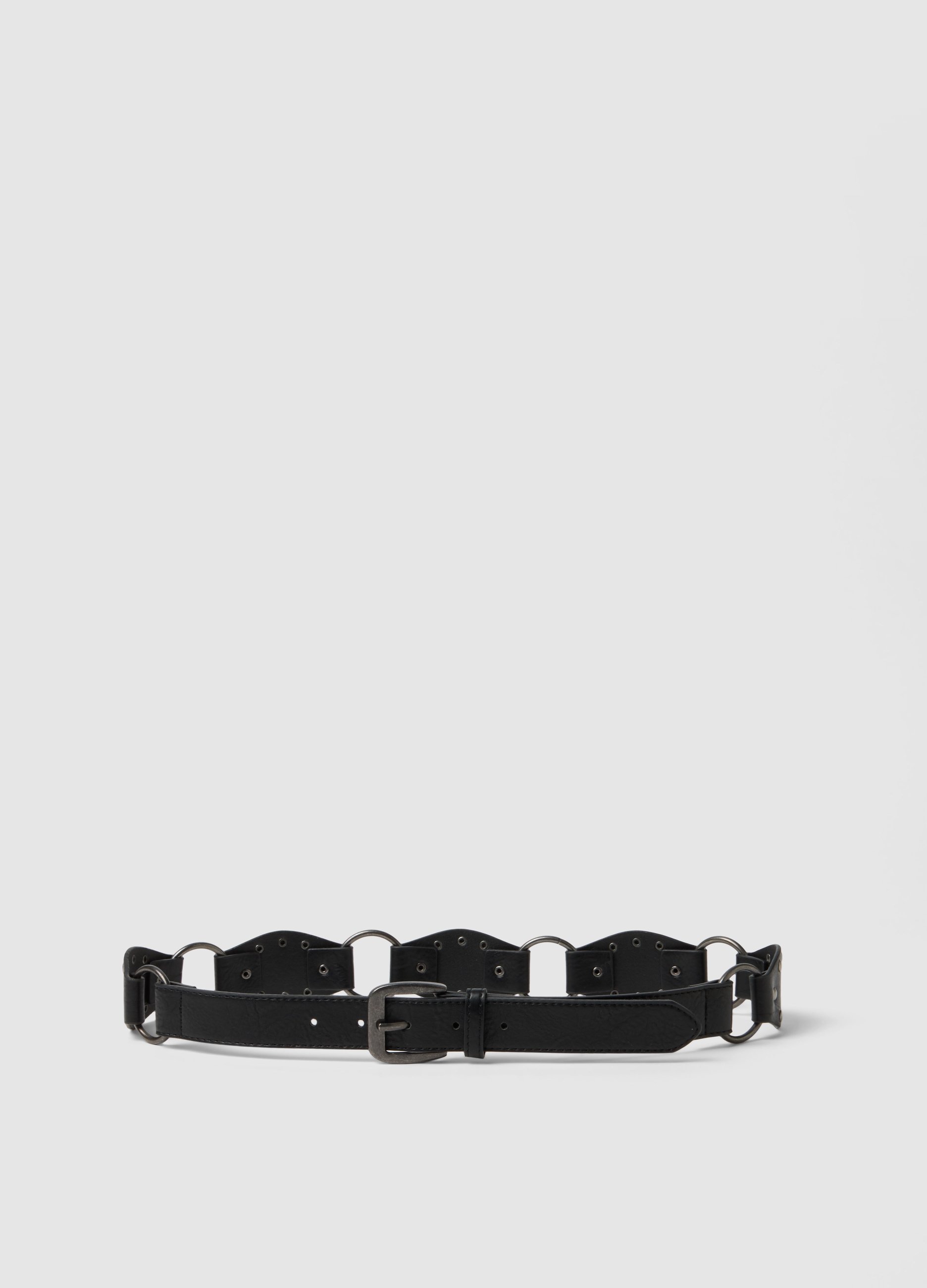 B.ANGEL, Cintura Nera Con Dettagli Metallici, Donna, Nero, Taglia: M