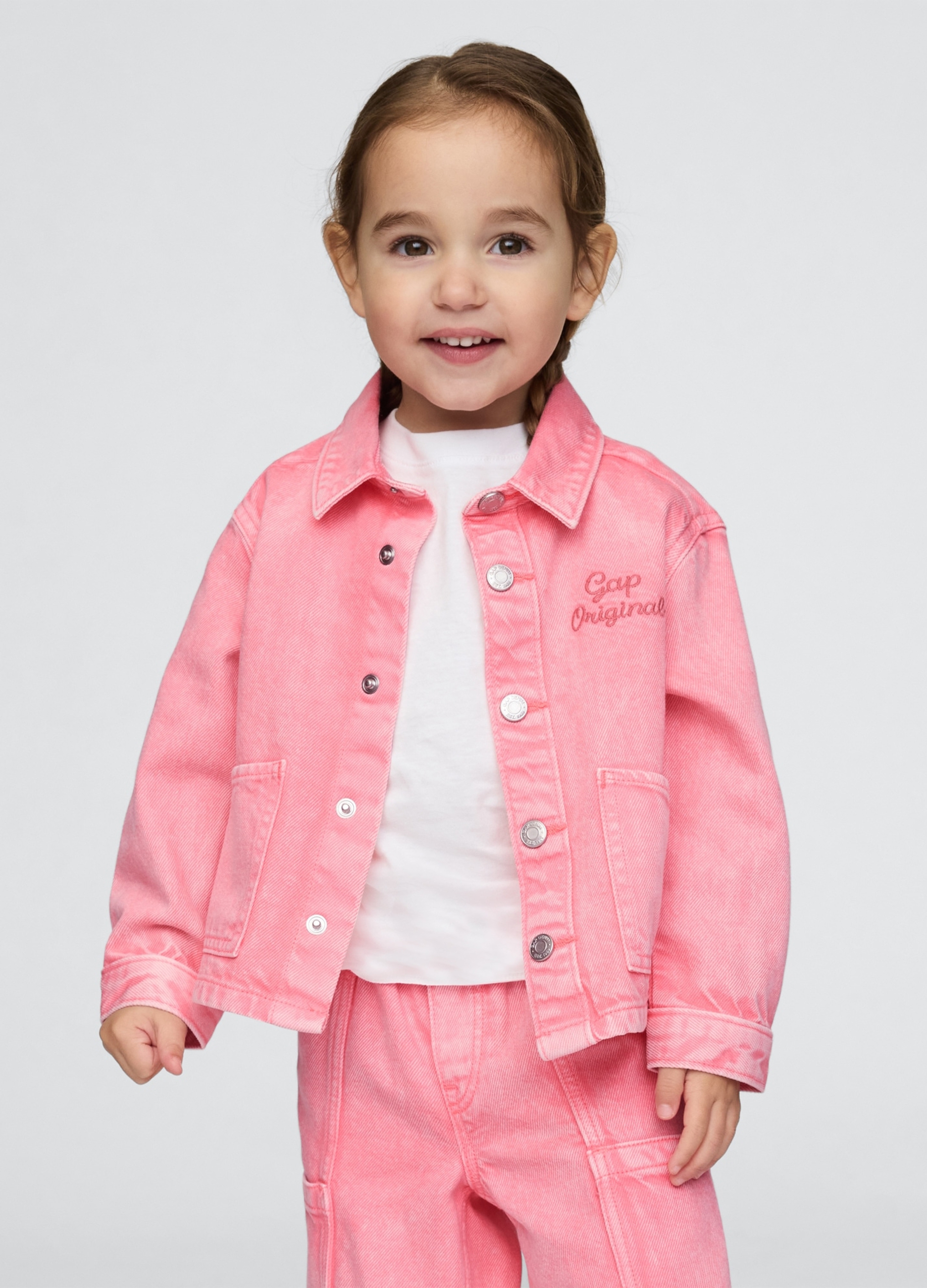 GAP KIDS, Giacca In Denim, Unisex, Rosa, Taglia: 12-18M/74-79