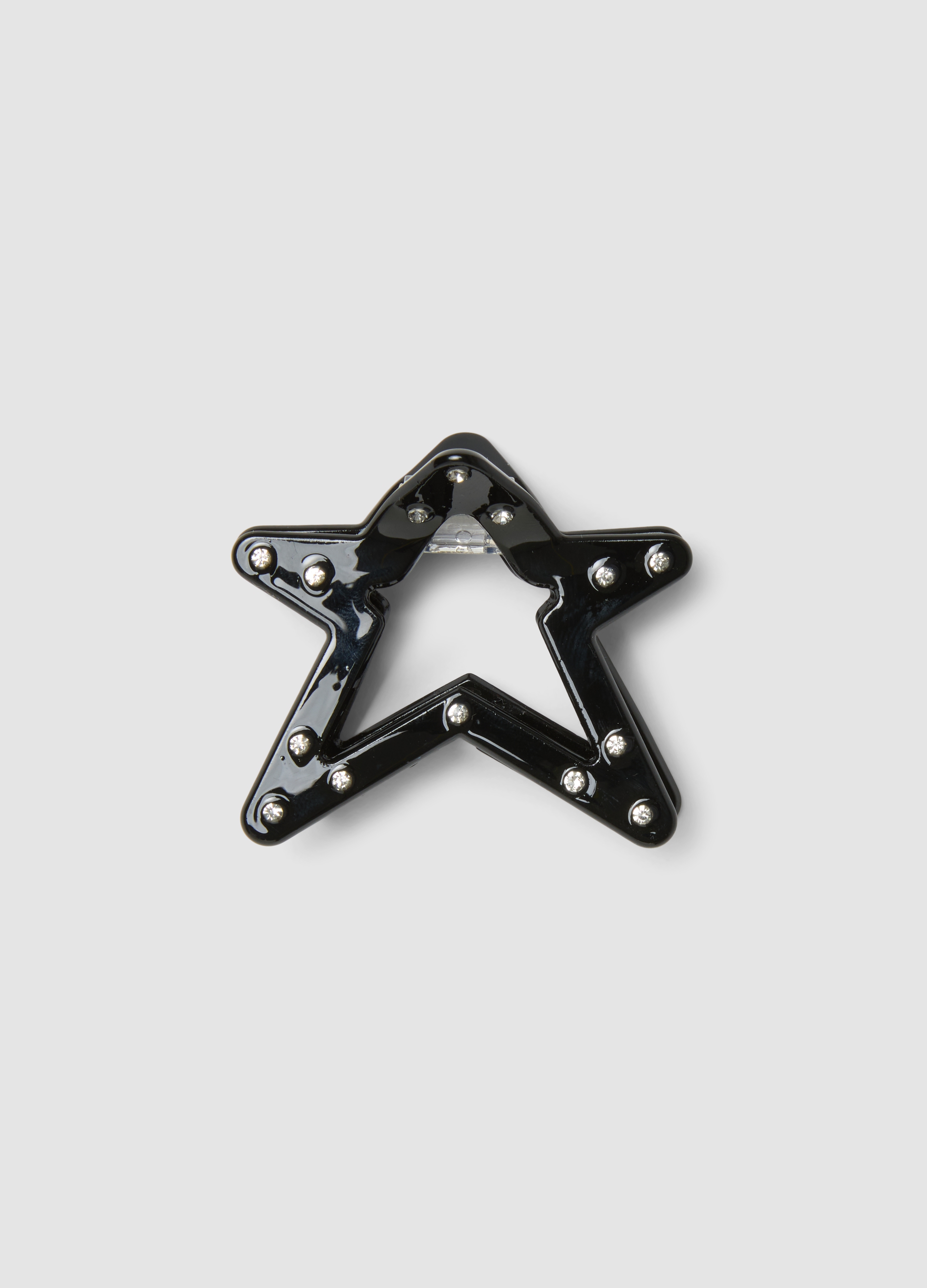 OVS KIDS, Pinza Per Capelli Nera A Stella Con Strass Per Bambina, Nero, Taglia: ONE SIZE